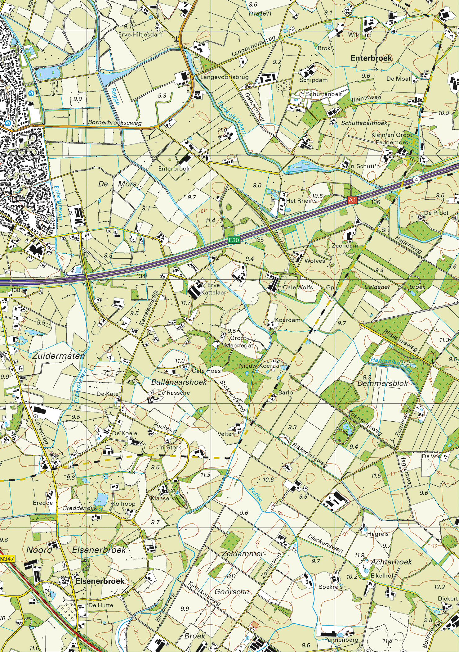 Digitale Topografische Kaart 28D Rijssen Kaarten en Atlassen.nl
