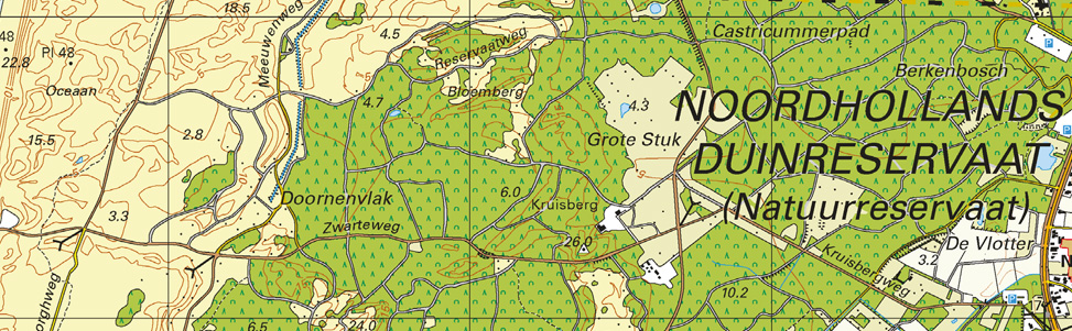 Detailbeeld atlas, schaal 1:25.000