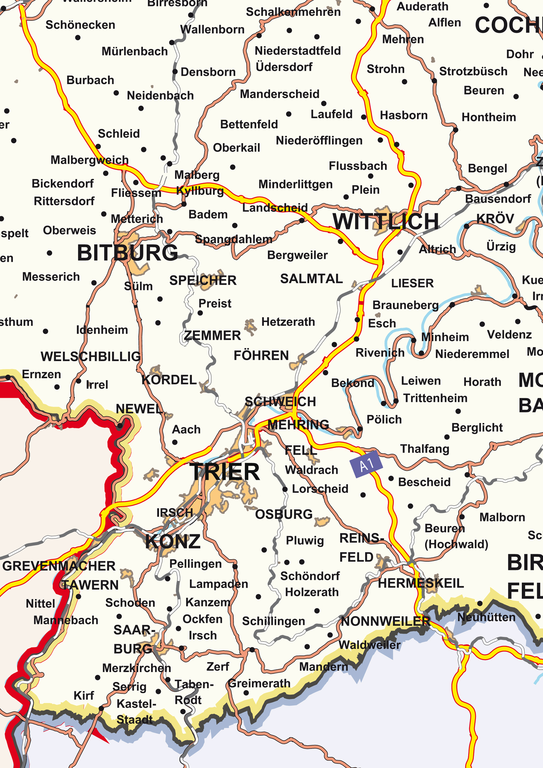 Digitale Kaart RheinlandPfalz 117 Kaarten en Atlassen.nl