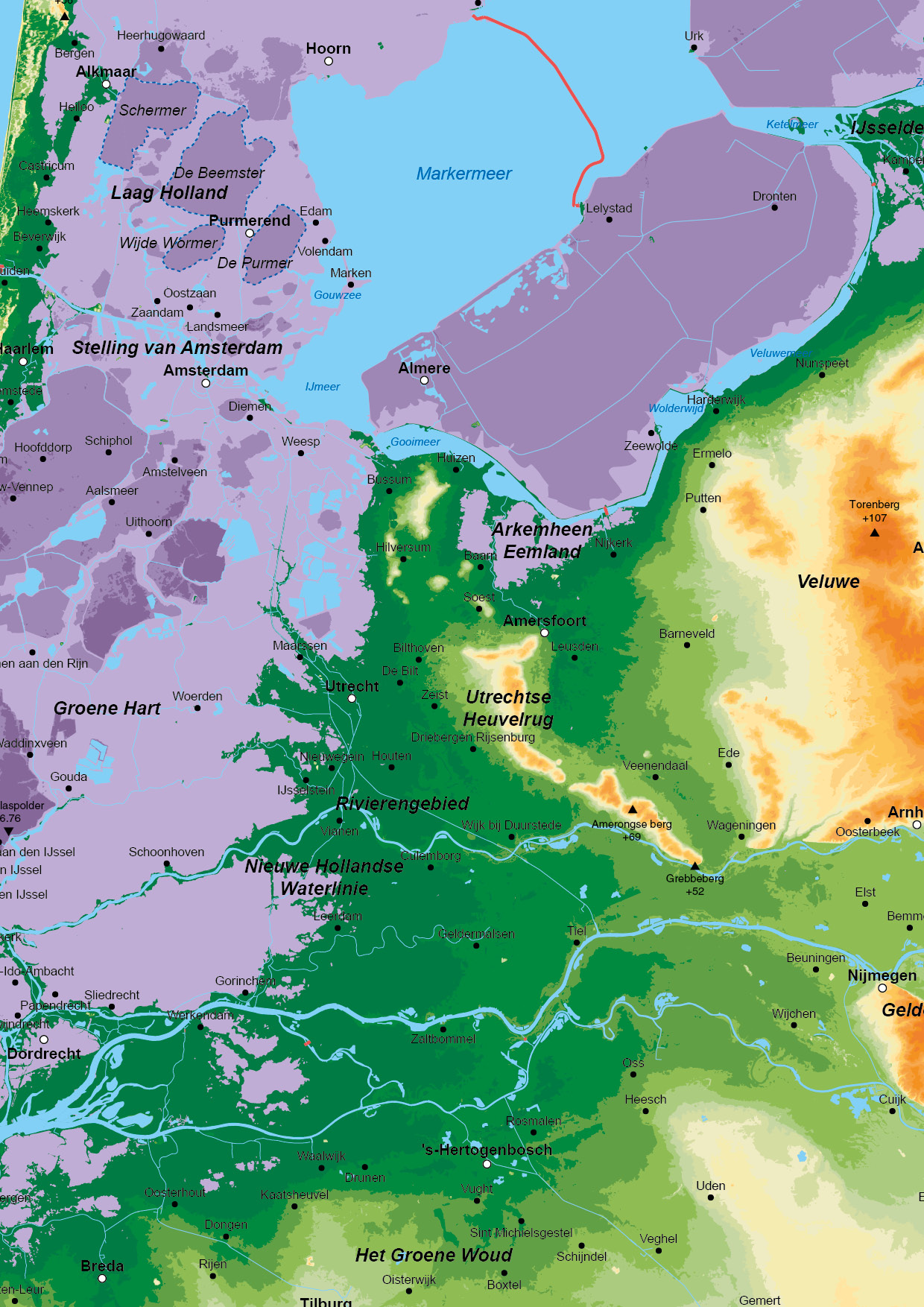 Digitale Hoogtekaart 1774 | Kaarten en Atlassen.nl