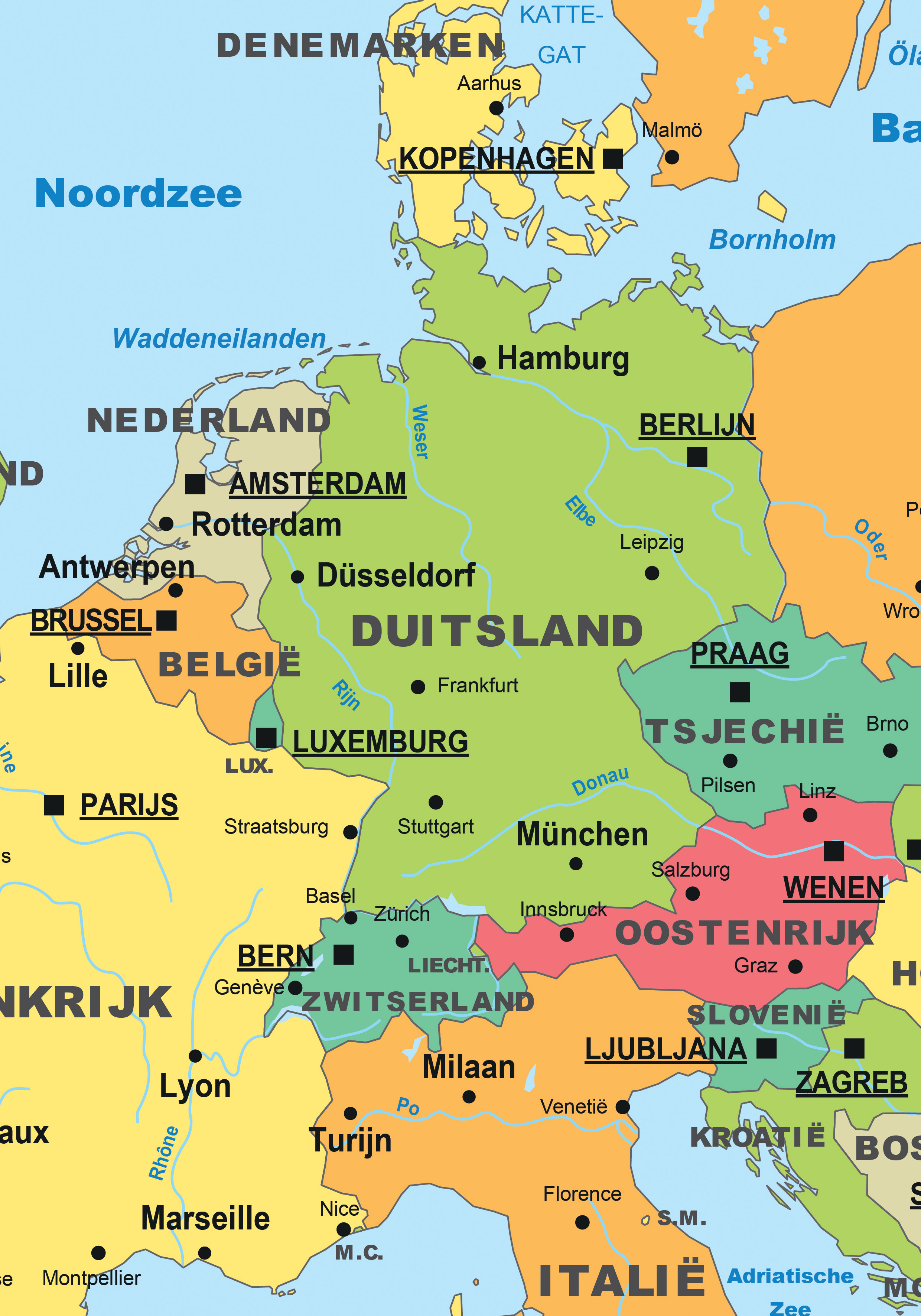 heloohaloo: 25 Vers Landkaart Europa