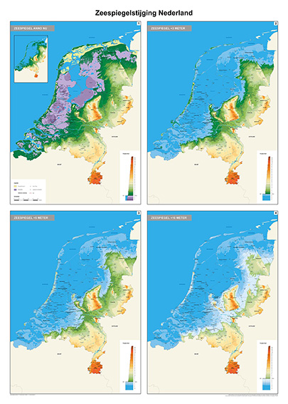 Zeespiegelstijging kaart