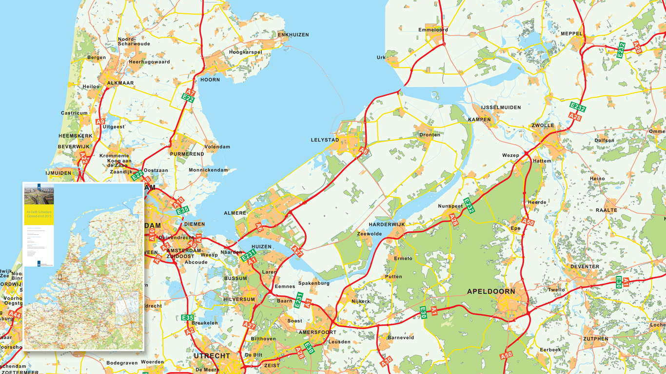 Constructiekaart Rijkswaterstaat Nederland