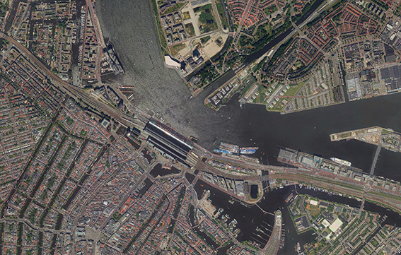 Luchtfoto centraal Station- Eye