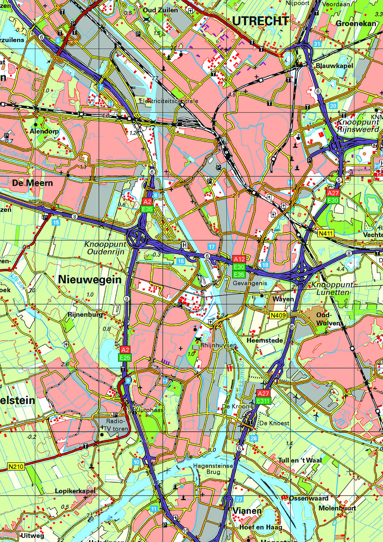 Digitale topografische provinciekaart Utrecht 1:100.000 - 1483ZM