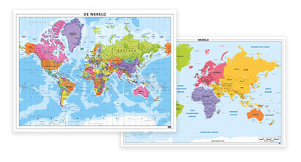 Schoolkaarten Wereld Schoolkaarten Wereld