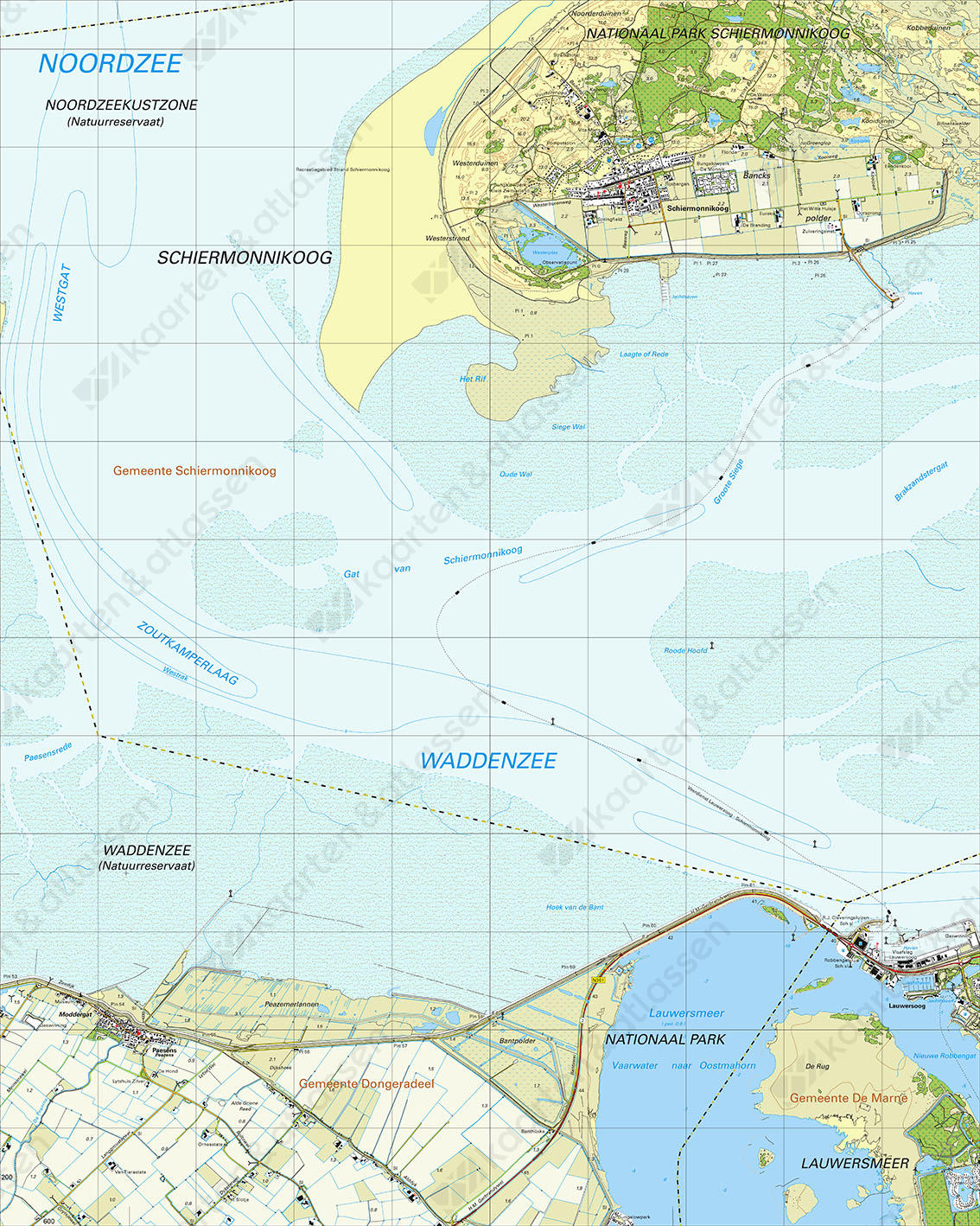 Topografische Kaart 2G Lauwersmeer