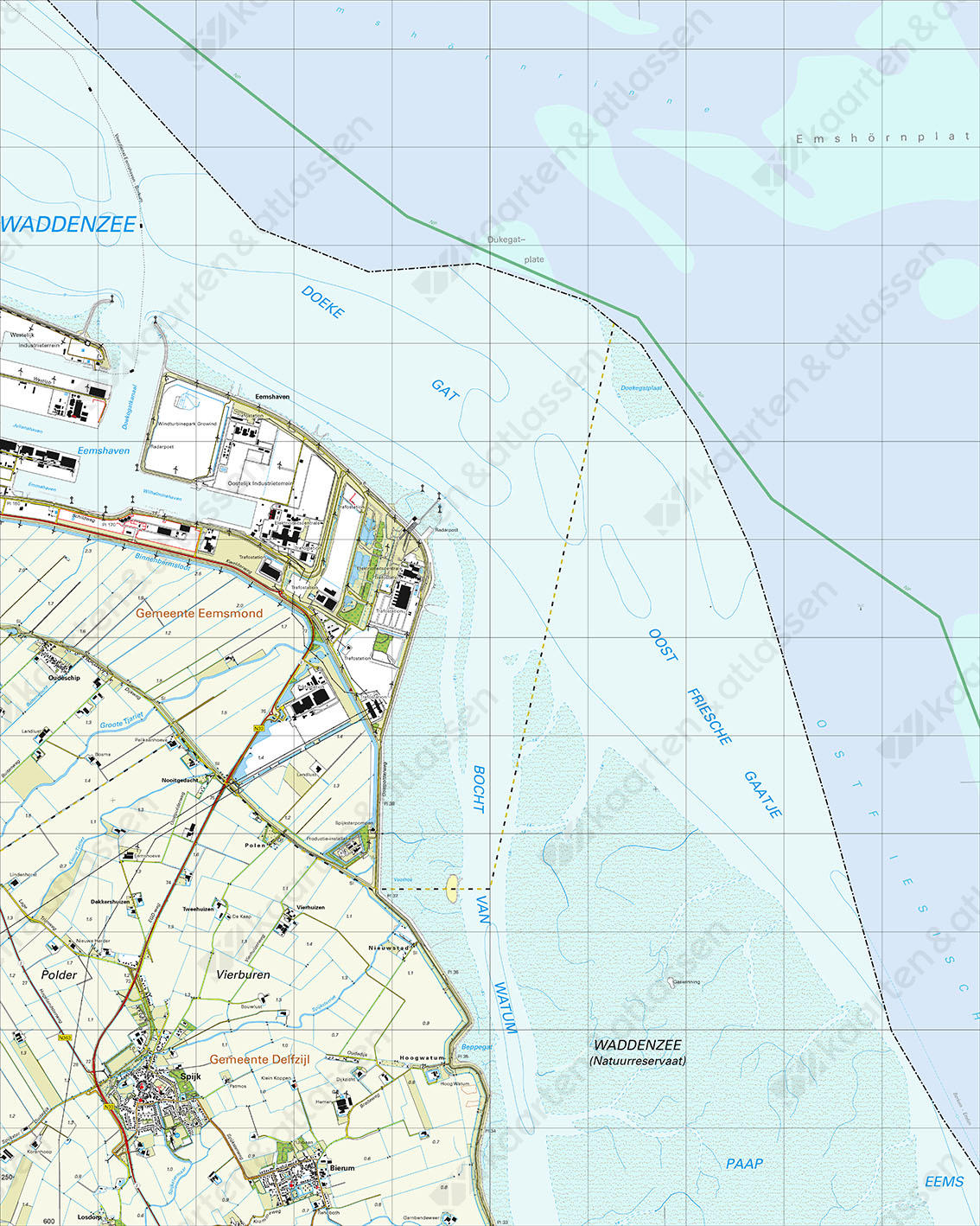 Topografische Kaart 3H Eemshaven Topografische Kaart 3H Eemshaven