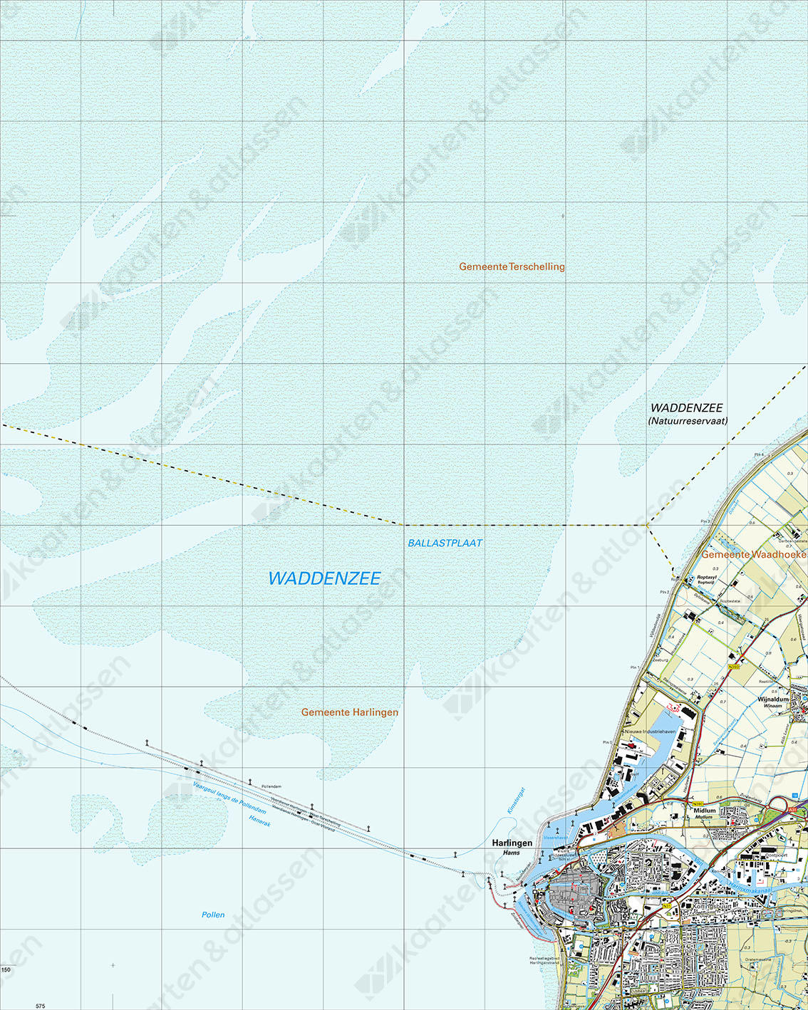 Topografische Kaart 5D Harlingen