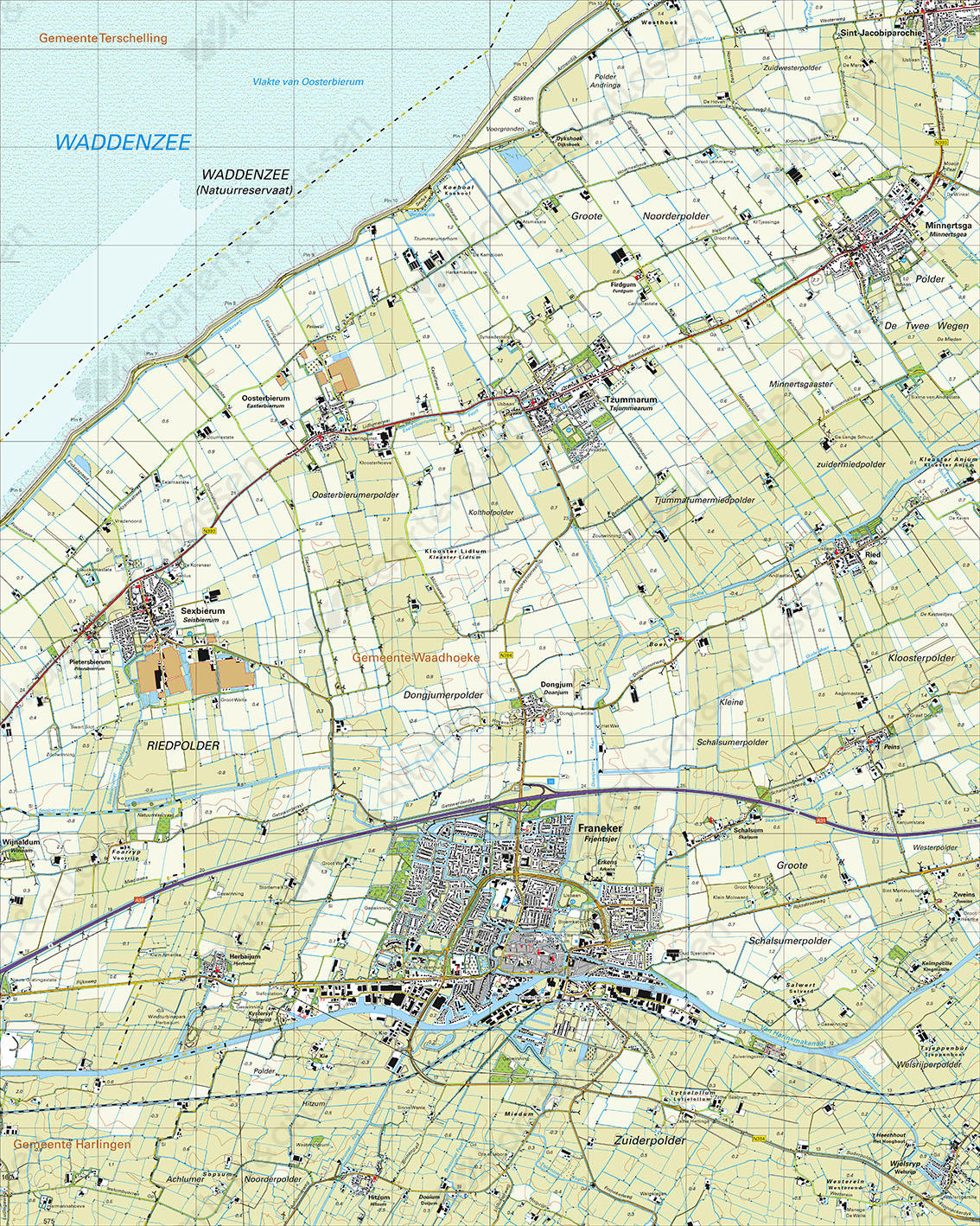 Topografische Kaart 5G Franeker Topografische Kaart 5G Franeker