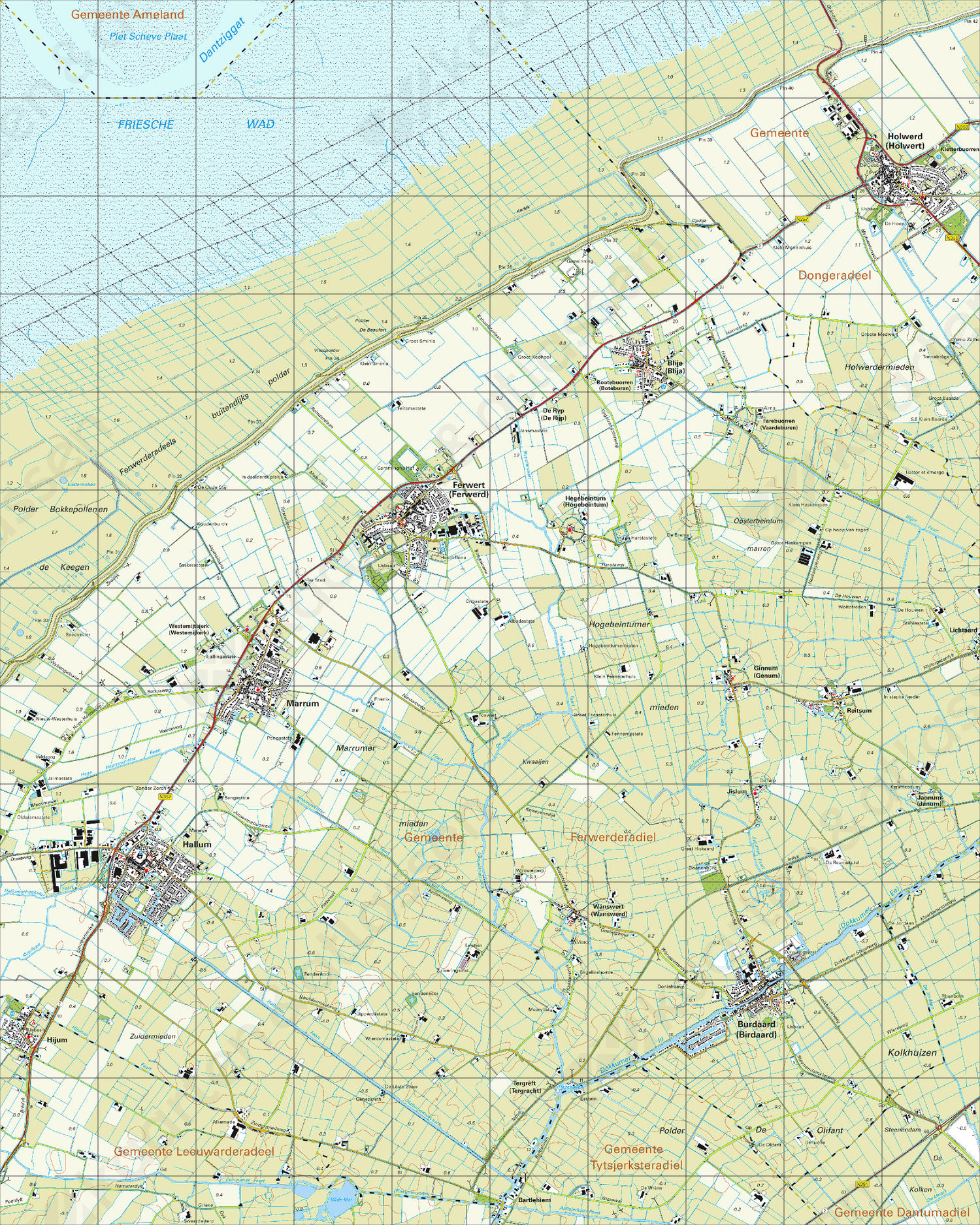 Digitale Topografische Kaart 6A Ferwert