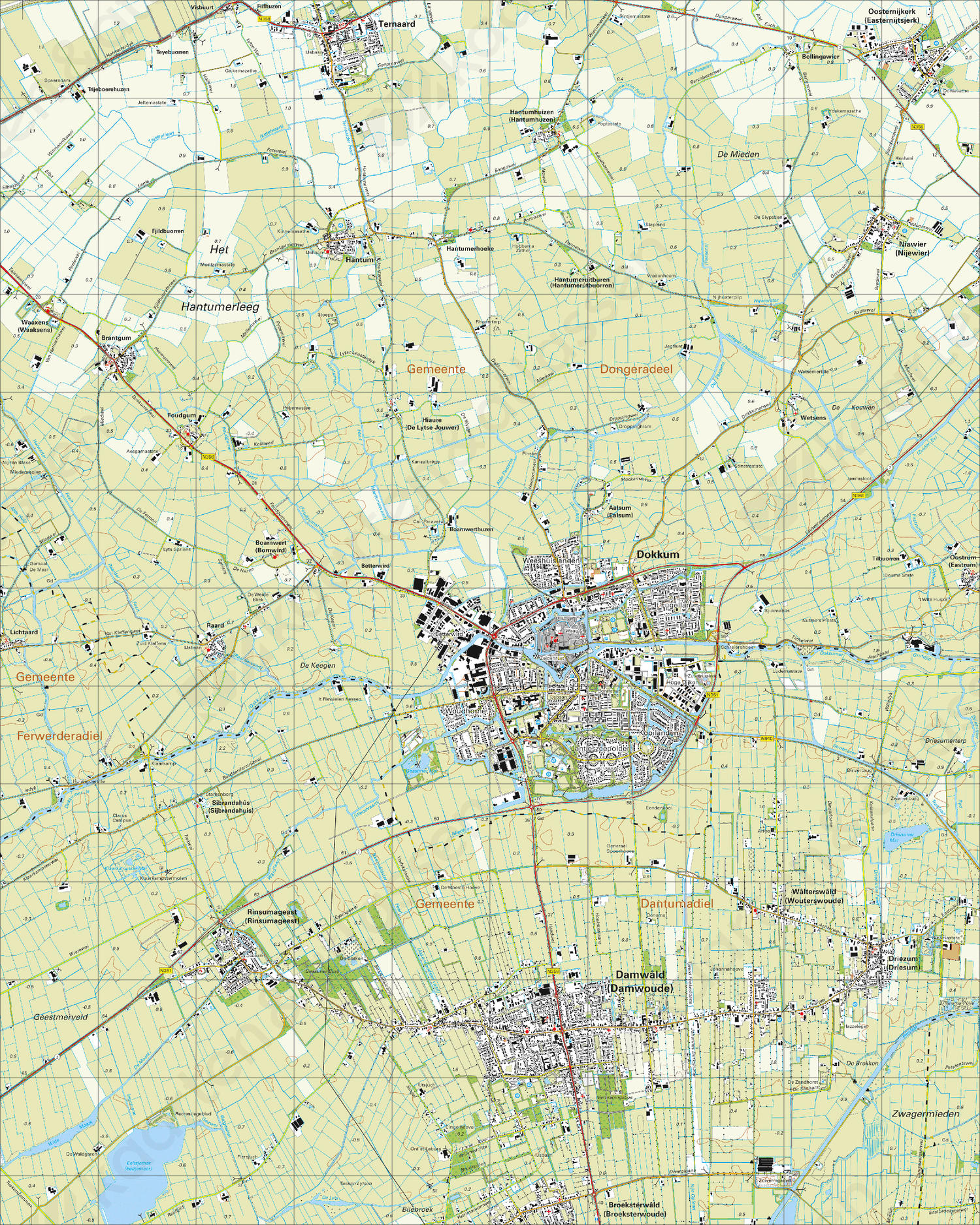 Topografische Kaart 6B Dokkum