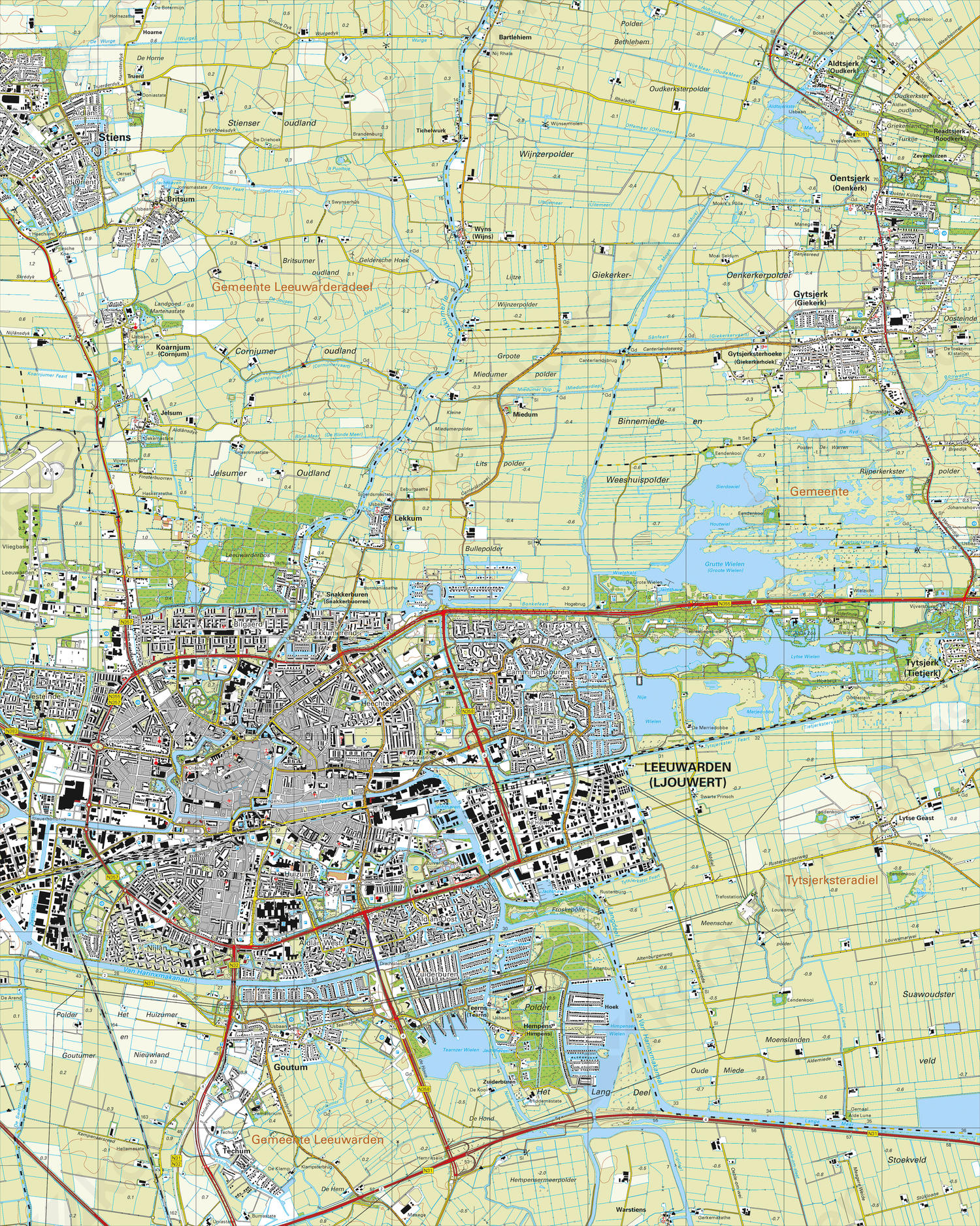 Digitale Topografische Kaart 6C Leeuwarden