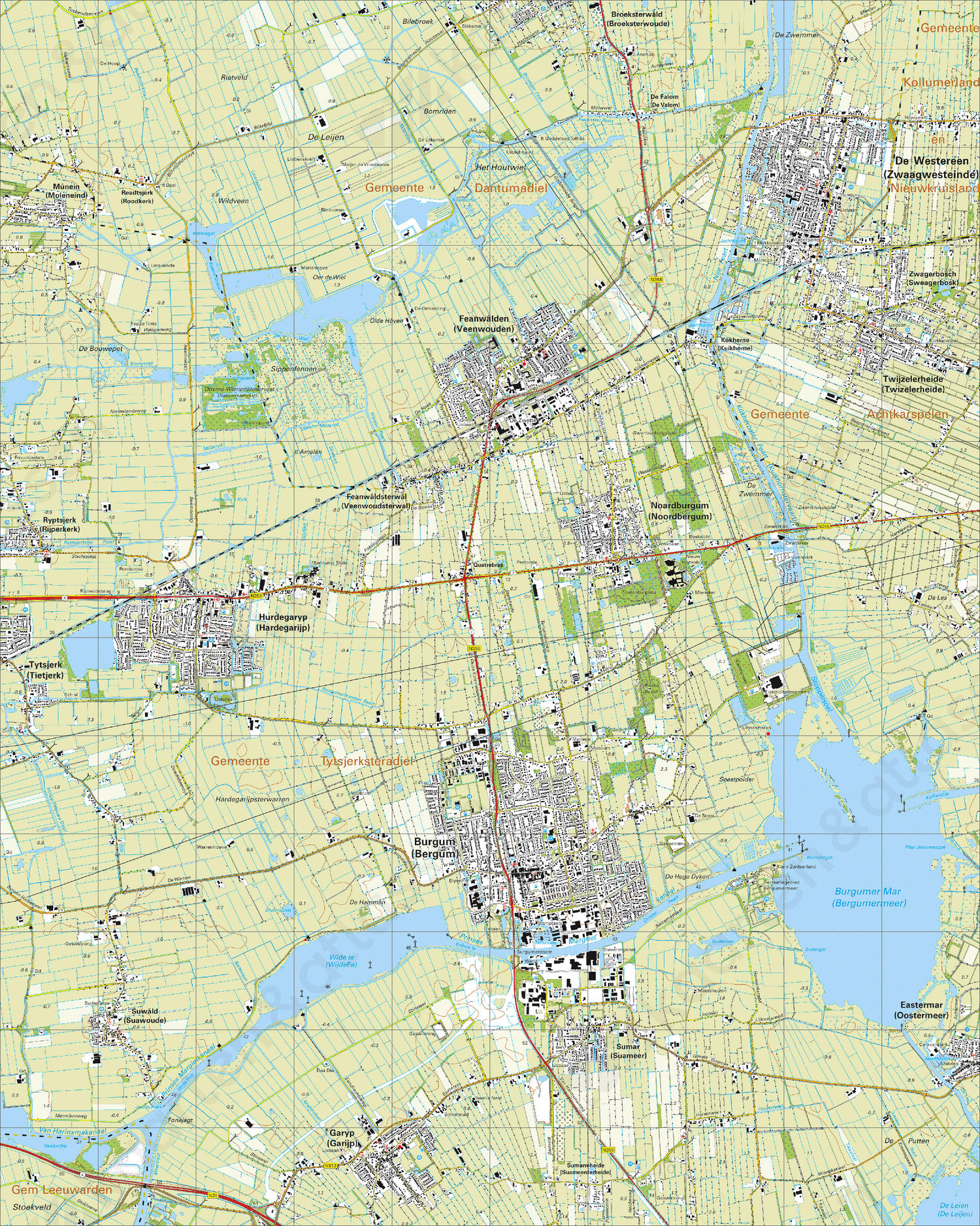 Topografische Kaart 6D Burgum