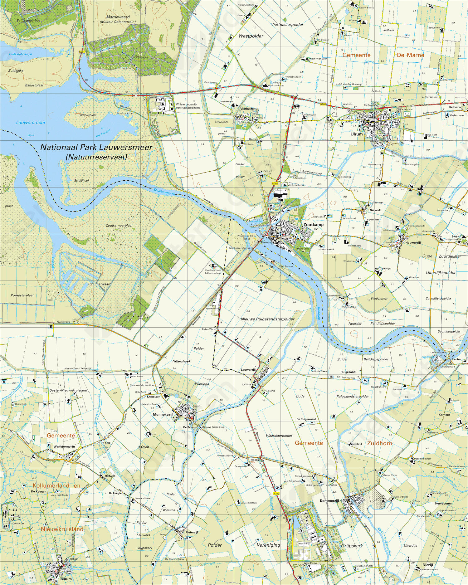 Digitale Topografische Kaart 6F Zoutkamp
