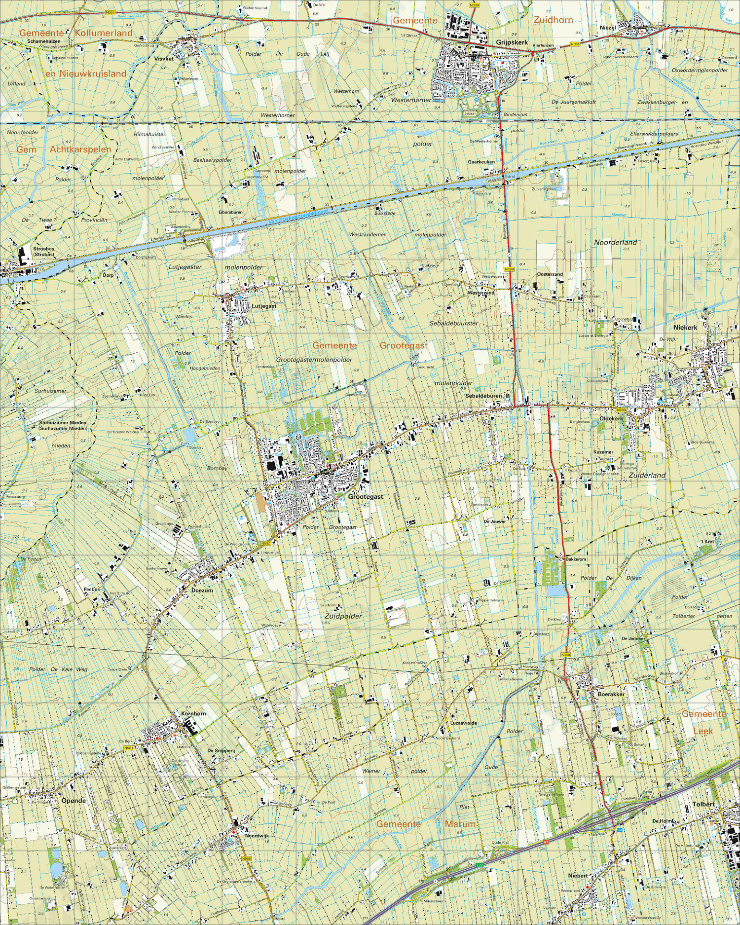 Topografische Kaart 6H Grootegast Topografische Kaart 6H Grootegast