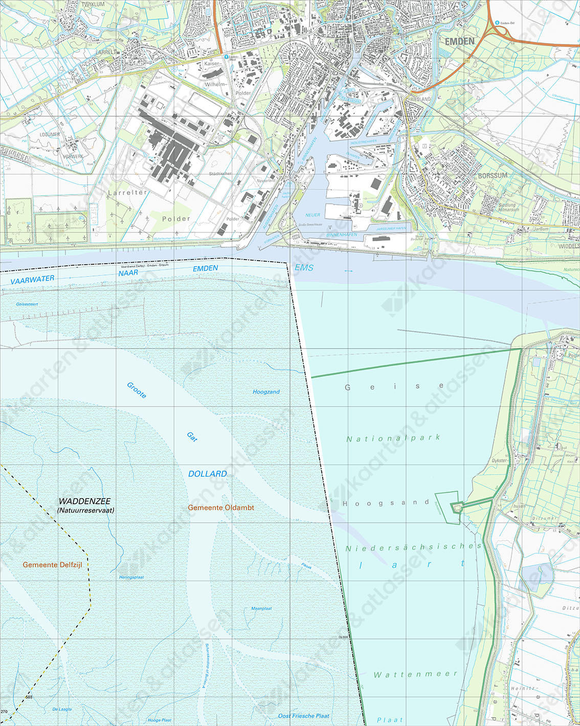 Topografische Kaart 8B Dollard