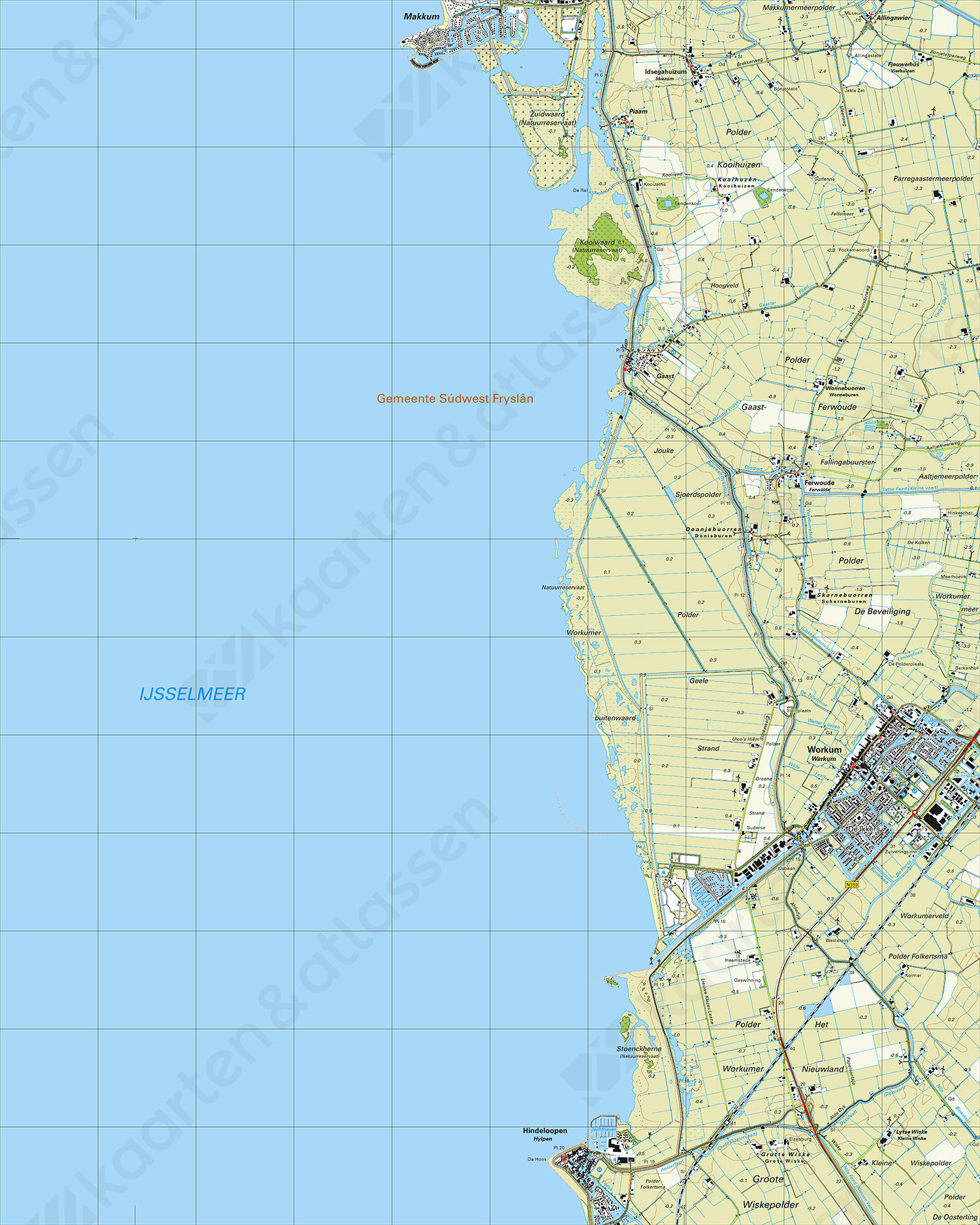 Gevouwen Topografische Kaart 10B Makkum Gevouwen Topografische Kaart 10B Makkum
