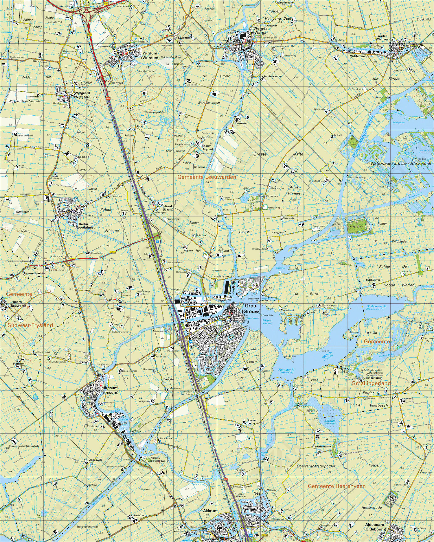 Topografische Kaart 11A Grou Topografische Kaart 11A Grou