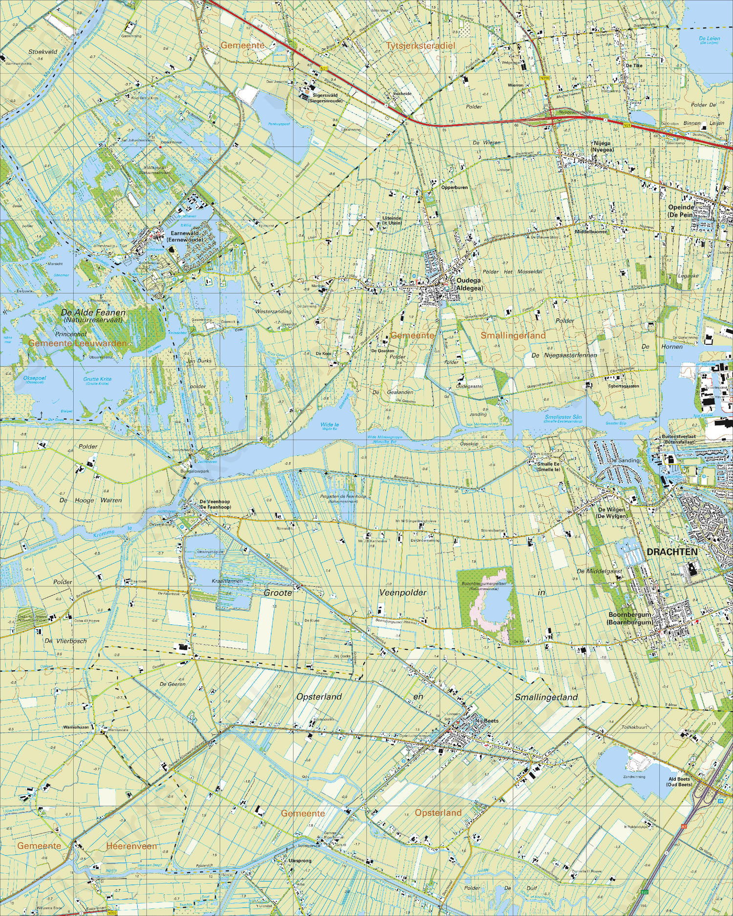 Digitale Topografische Kaart 11B Nij Beets