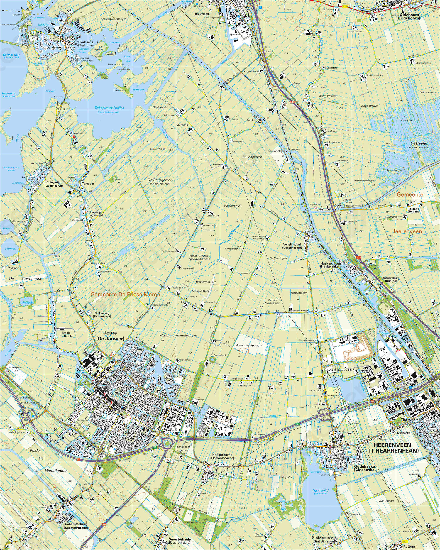 Digitale Topografische Kaart 11C Joure