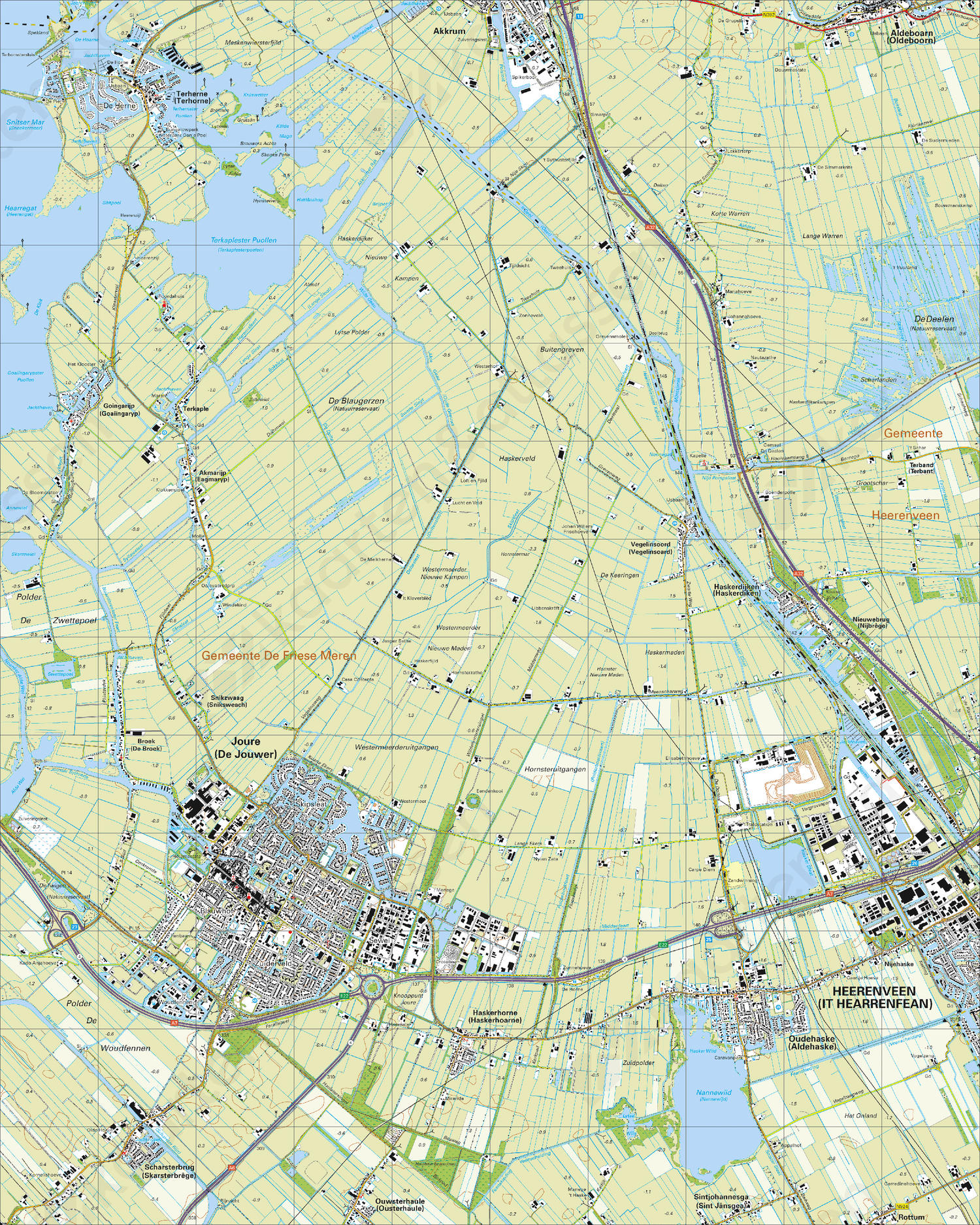 Topografische Kaart 11C Joure