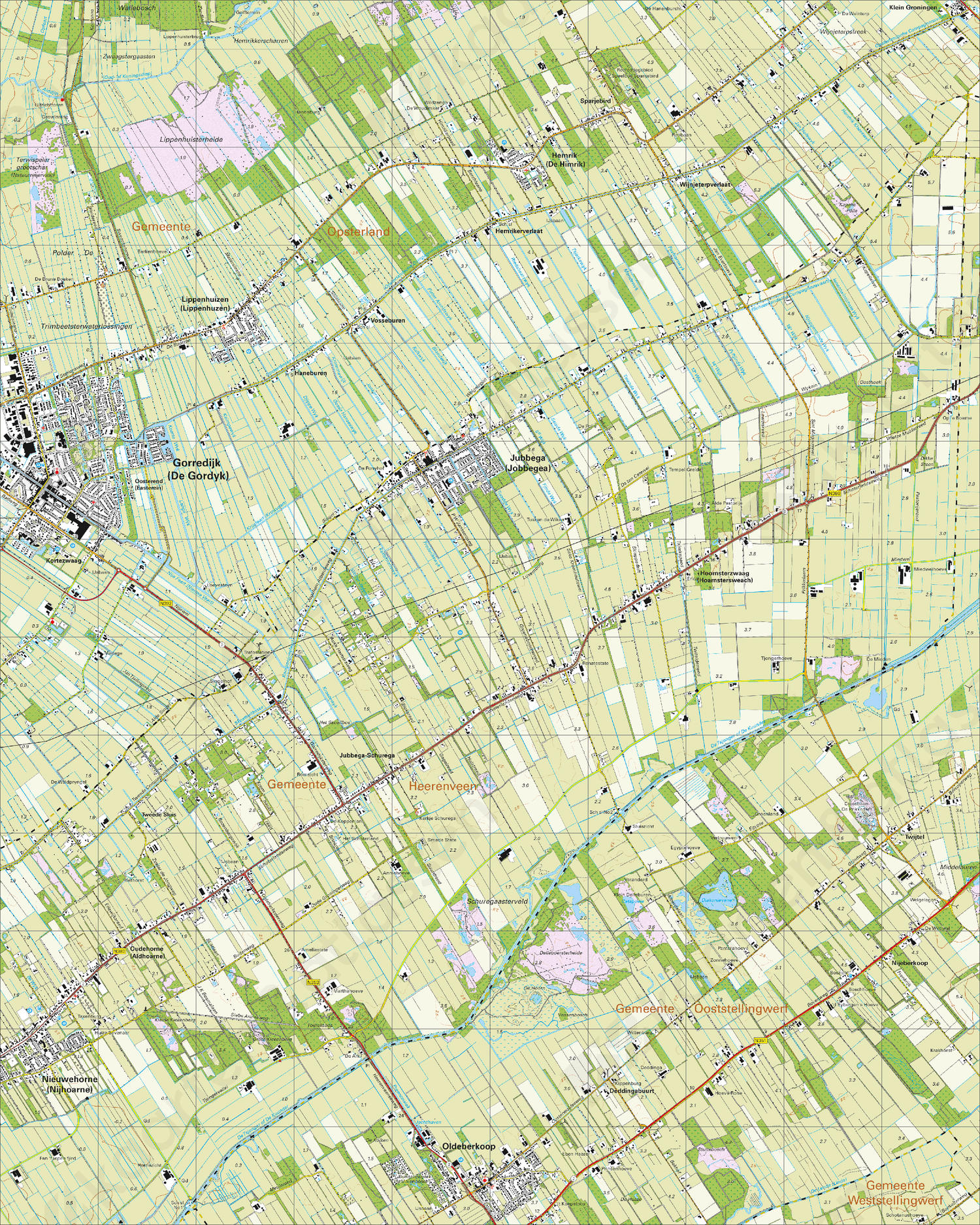 Digitale Topografische Kaart 11G Gorredijk