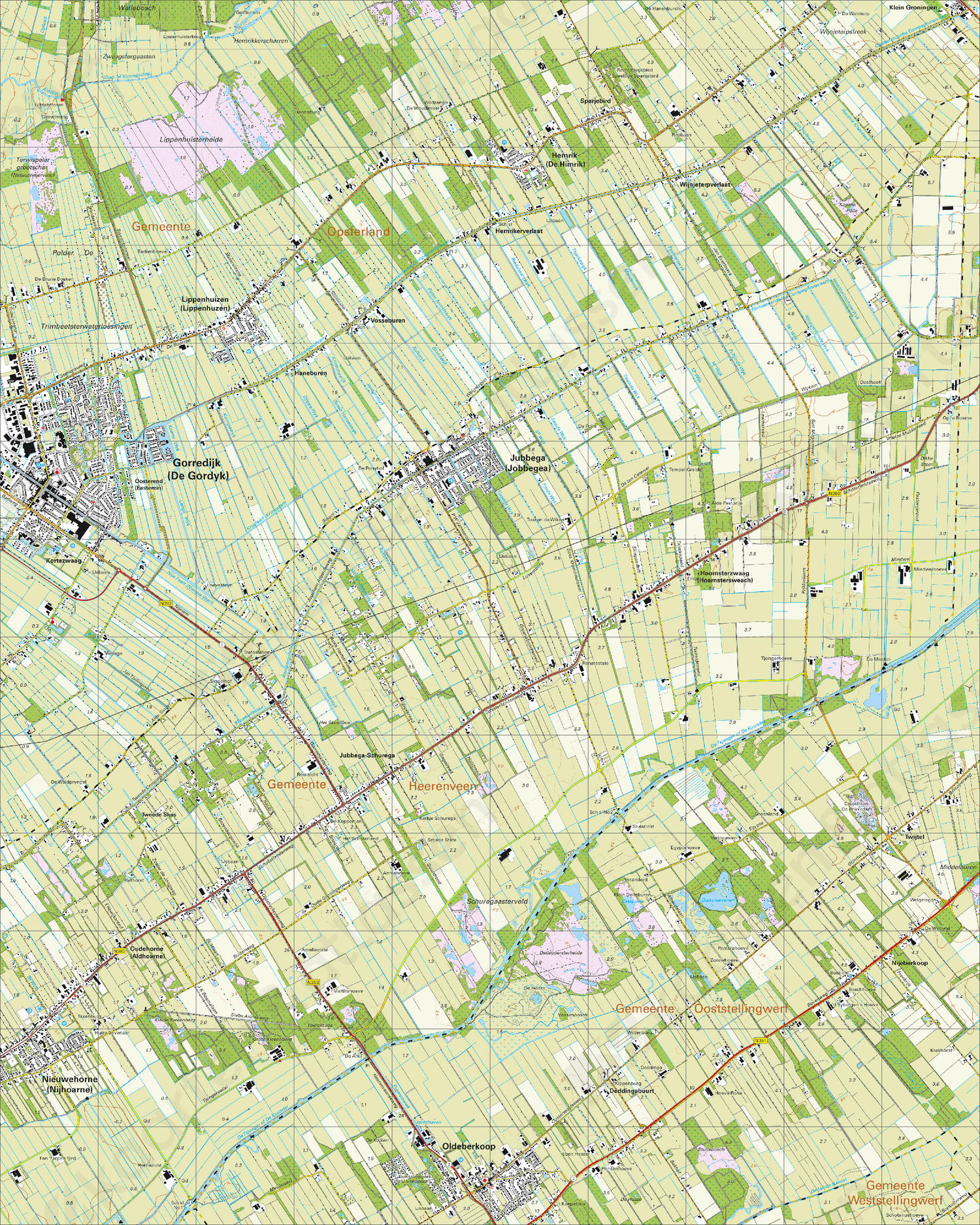 Topografische Kaart 11G Gorredijk Topografische Kaart 11G Gorredijk