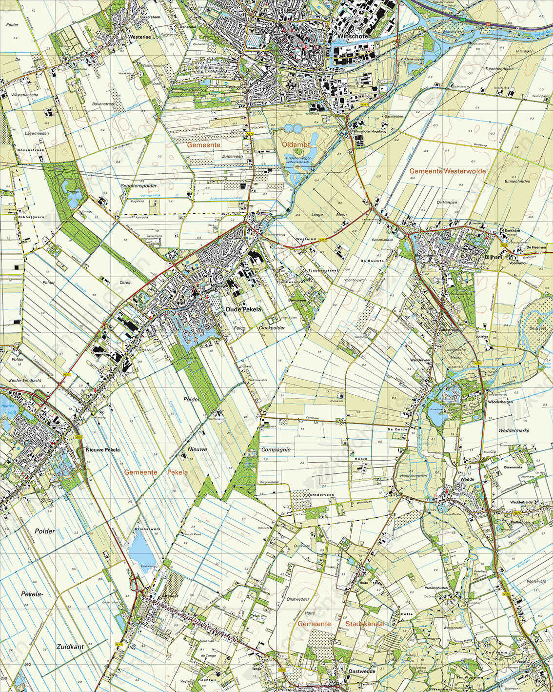 Topografische Kaart 13A Winschoten Topografische Kaart 13A Winschoten
