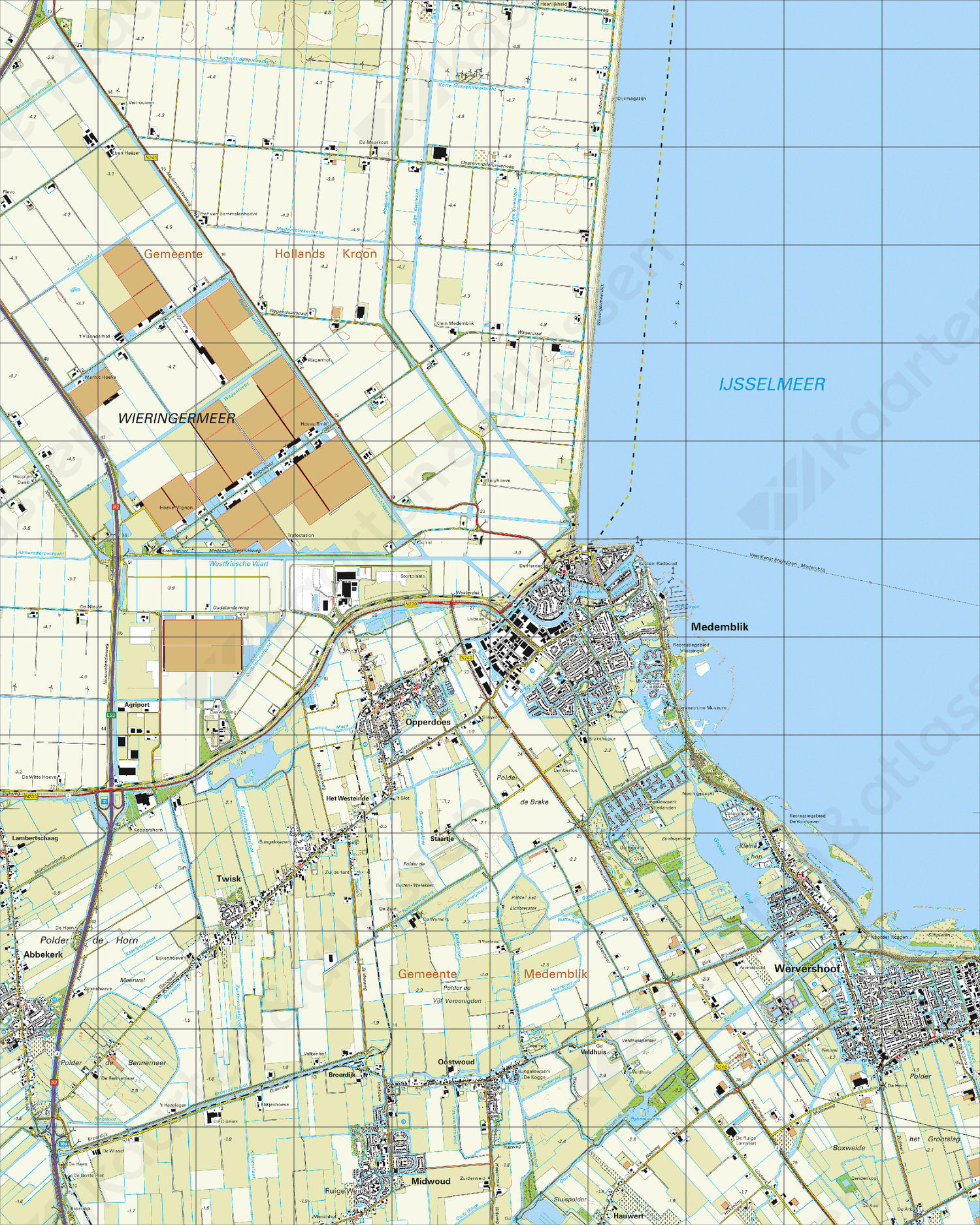 Digitale Topografische Kaart 14H Medemblik