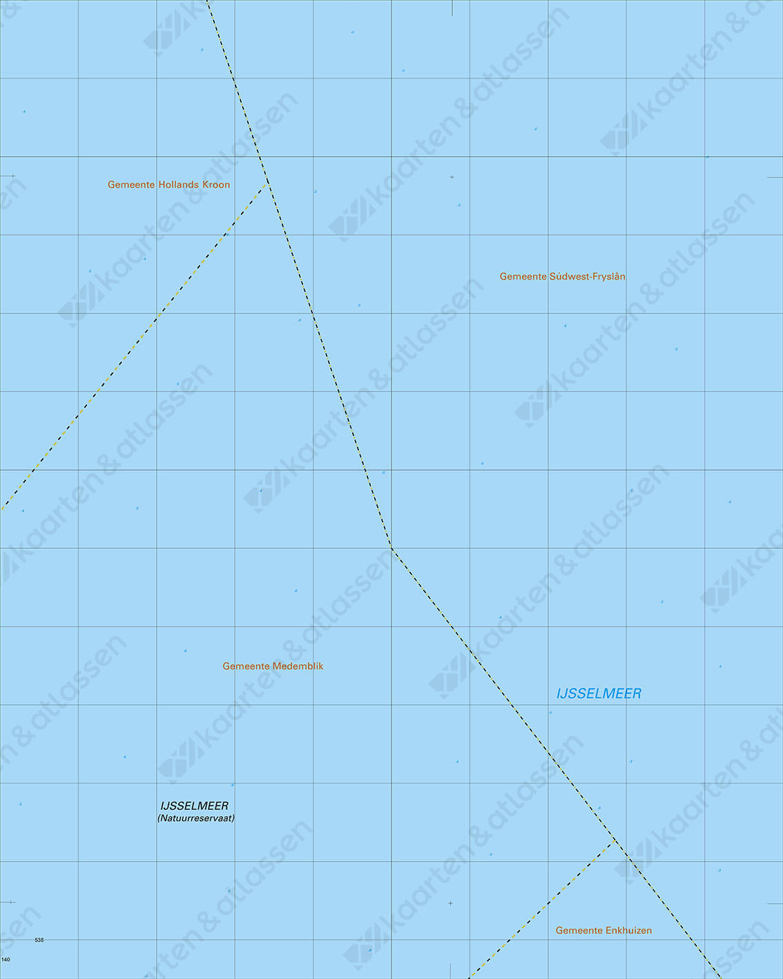 Digitale Topografische Kaart 15A Ijsselmeer