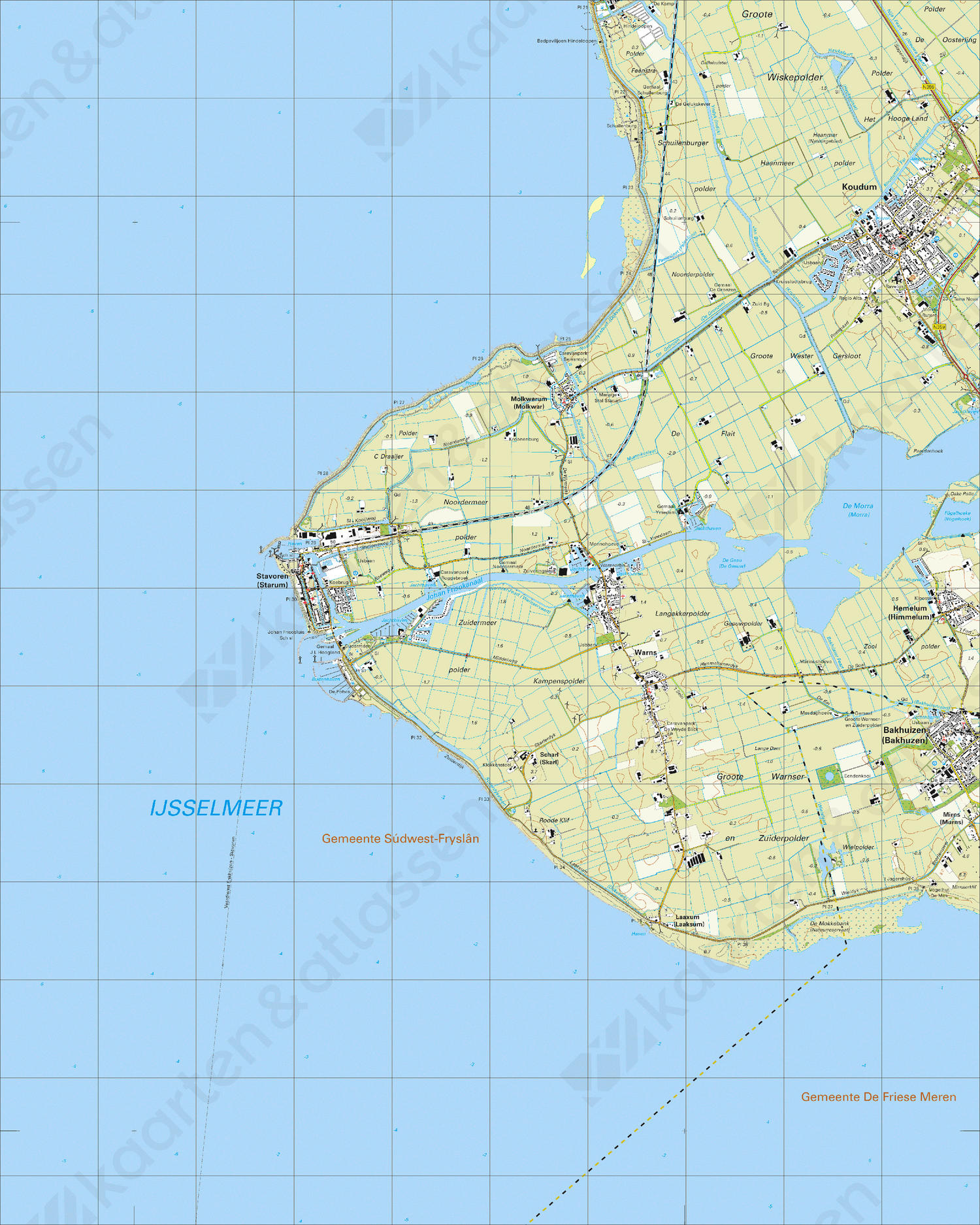 Topografische Kaart 15B Stavoren Topografische Kaart 15B Stavoren