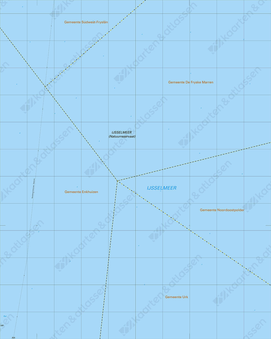 Digitale Topografische Kaart 15D Ijsselmeer