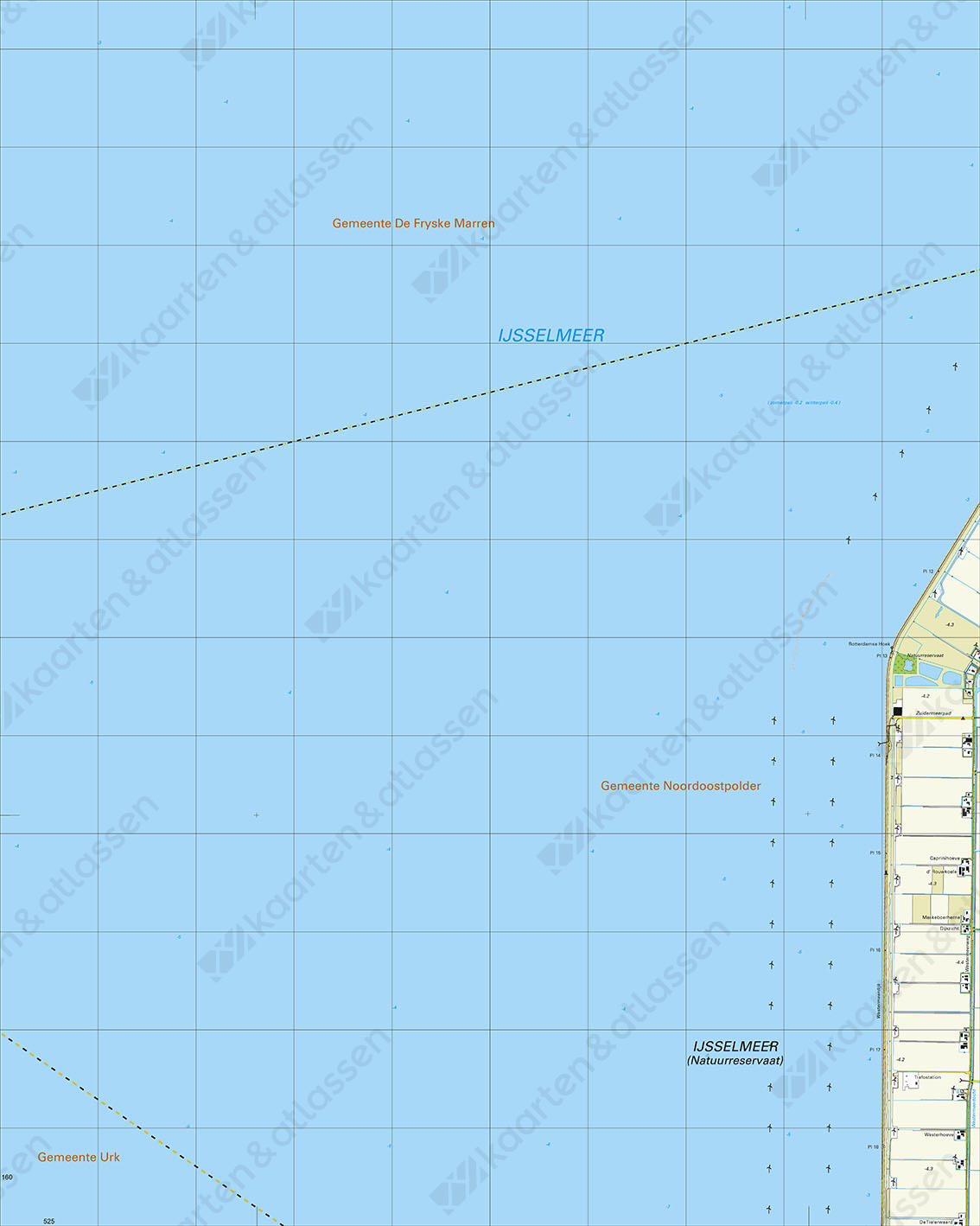 Topografische Kaart 15G Noordoostpolder