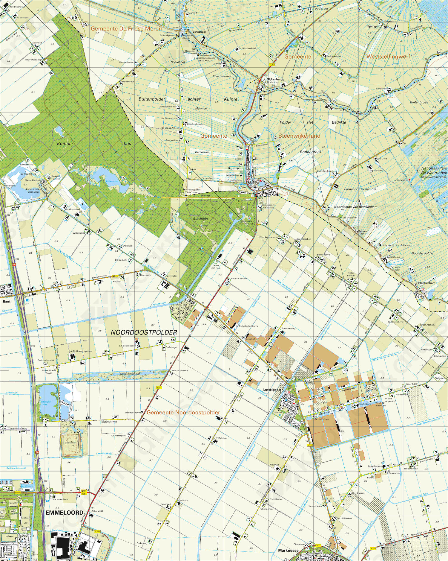 Digitale Topografische Kaart 16C Kuinre