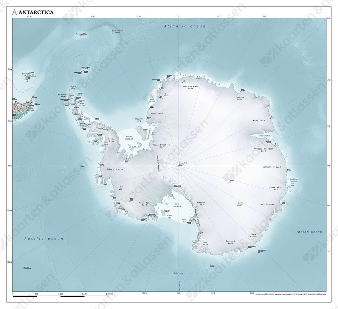 Antarctica / Zuidpool Natuurkundig Antarctica / Zuidpool Natuurkundig