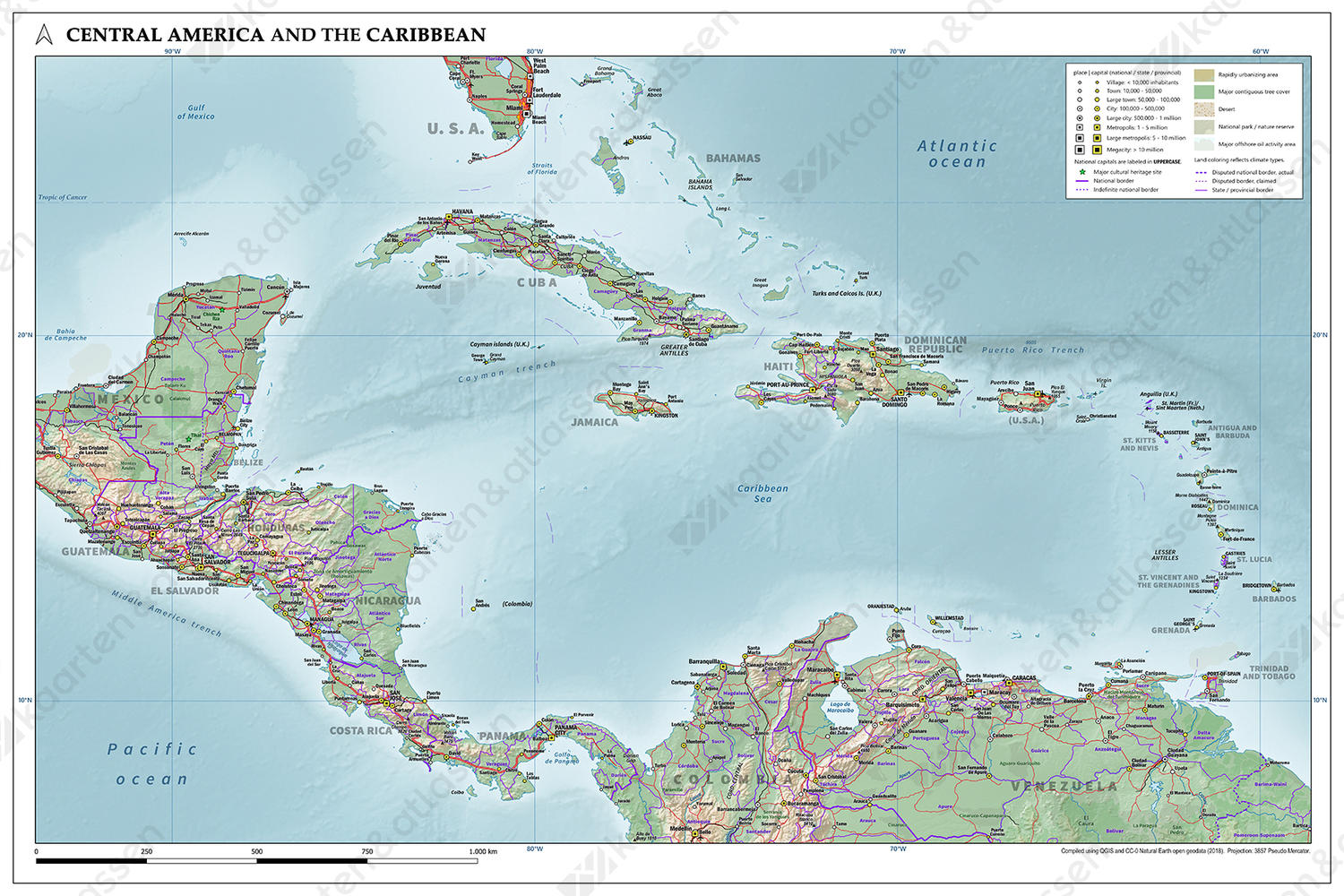 Midden Amerika en Caraiben