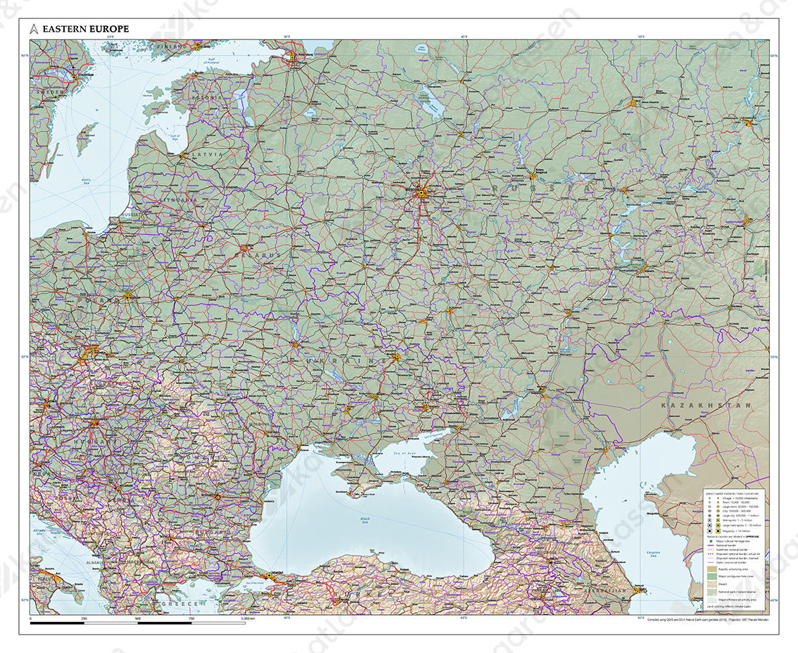Oost-Europa Natuurkundig Oost-Europa Natuurkundig