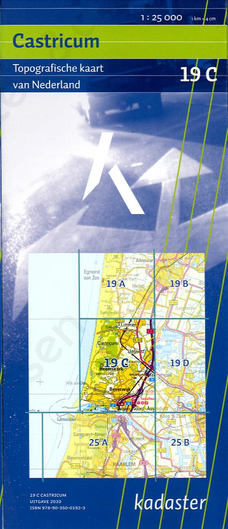 Digitale Topografische Kaart 19C Castricum