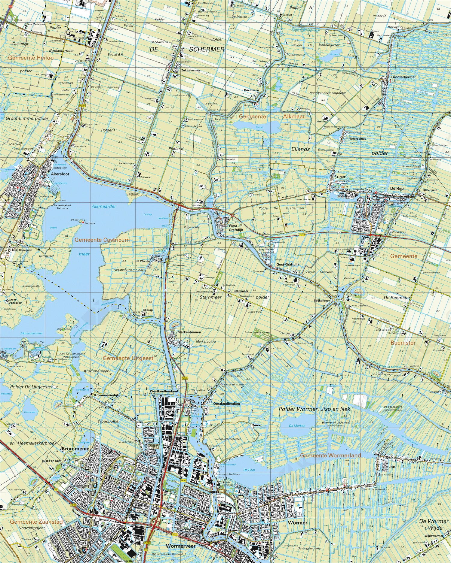 Topografische Kaart 19D Wormerveer Topografische Kaart 19D Wormerveer