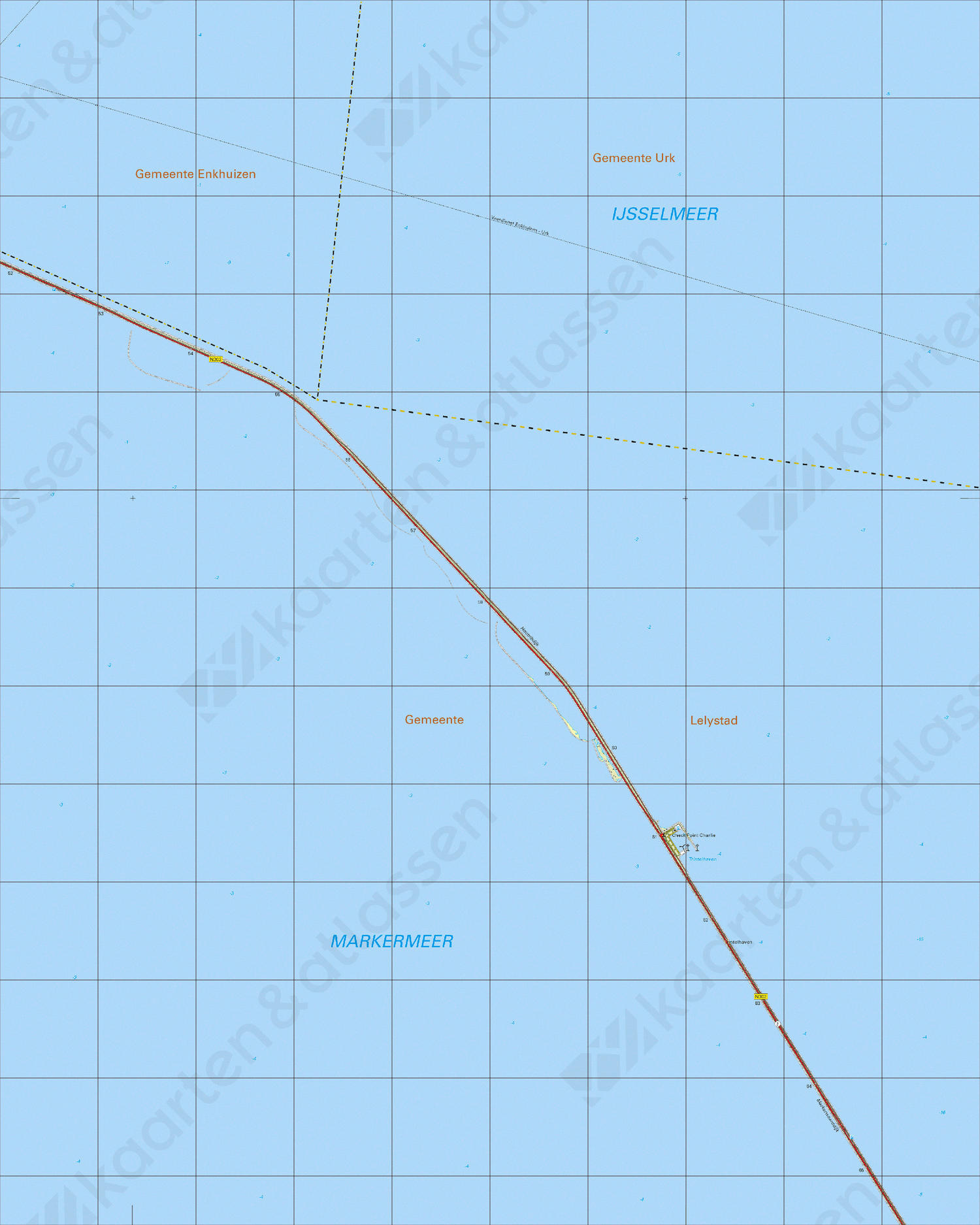 Topografische Kaart 20B Houtribdijk