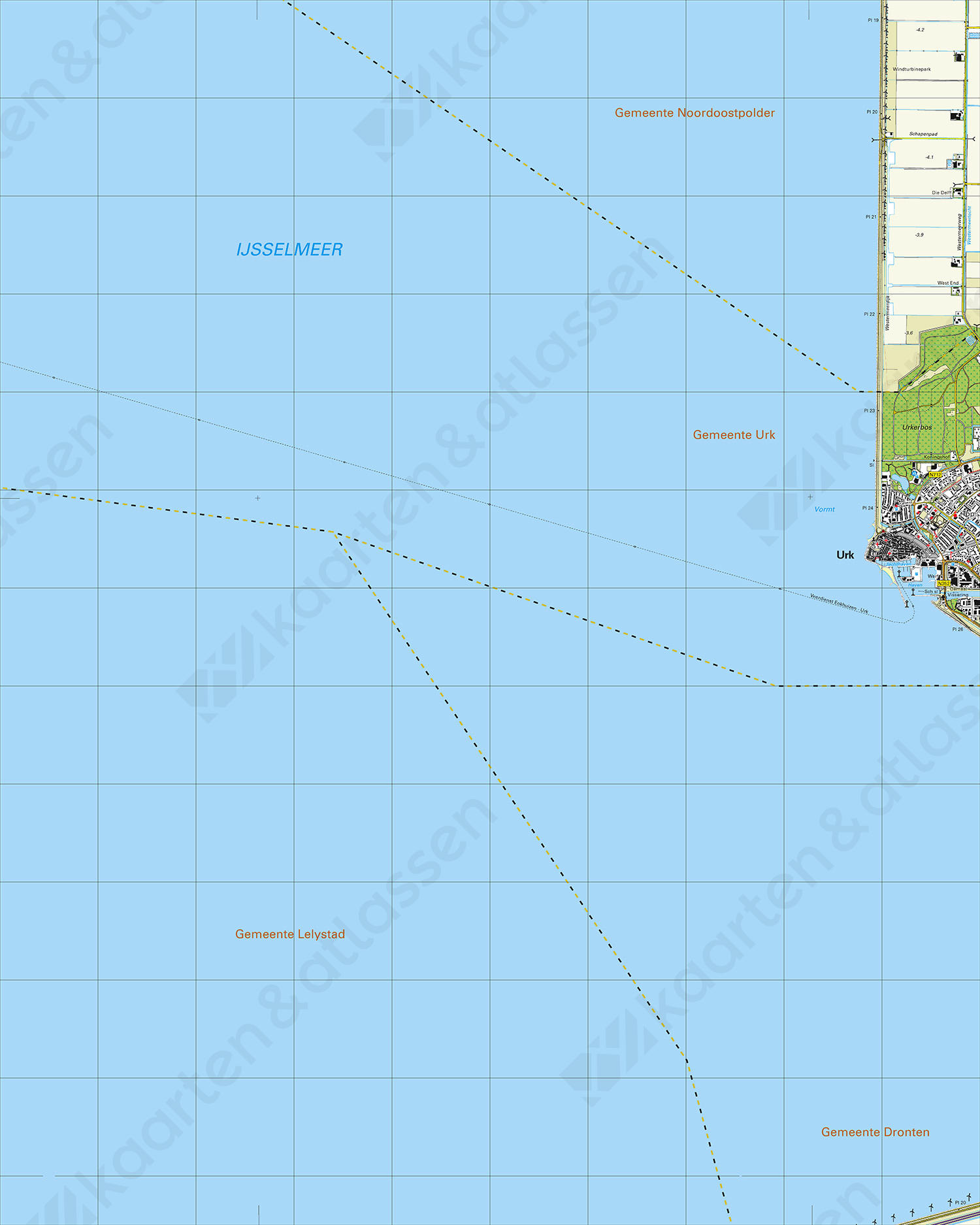 Topografische Kaart 20E Urk