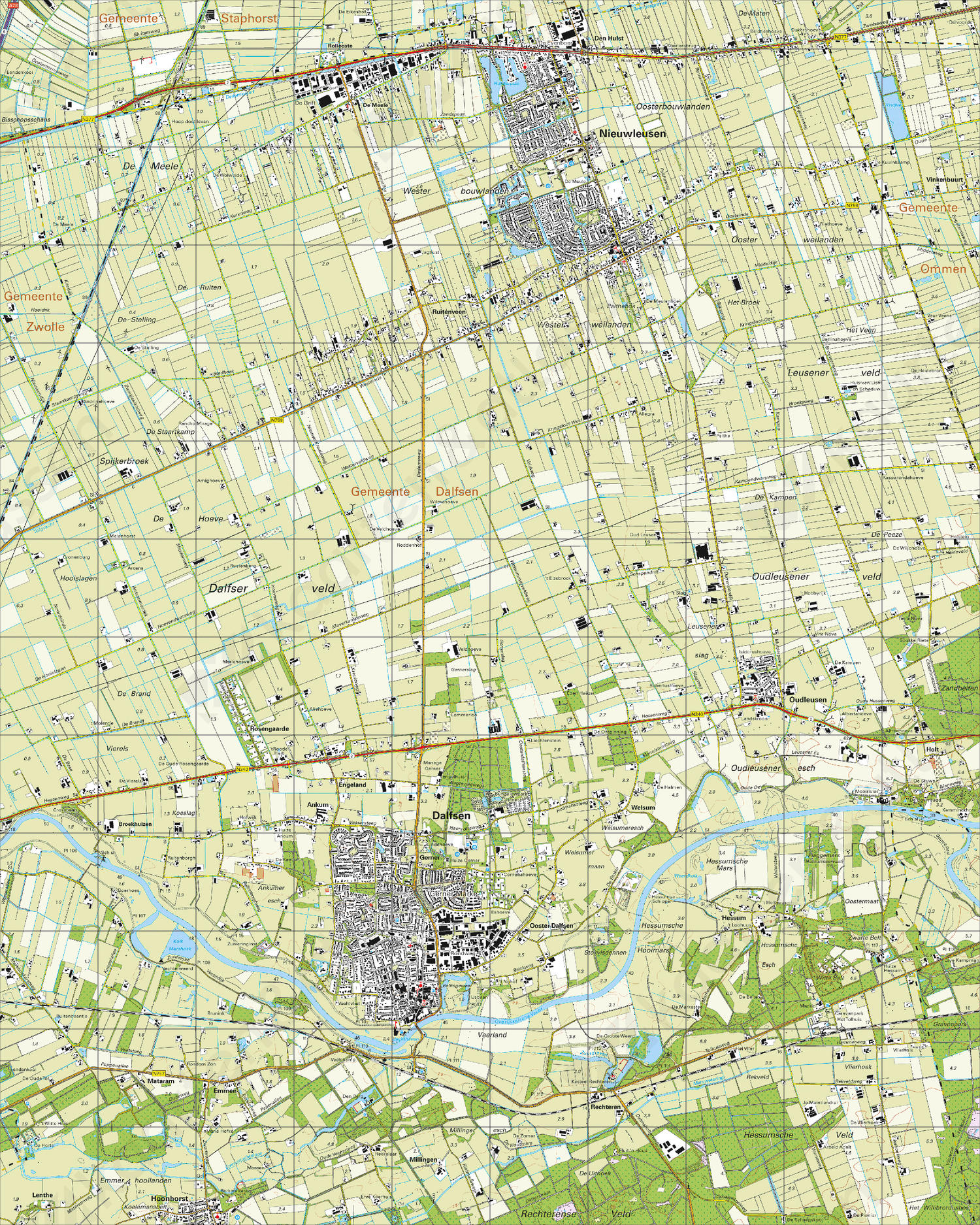 Topografische Kaart 21H Dalfsen Topografische Kaart 21H Dalfsen