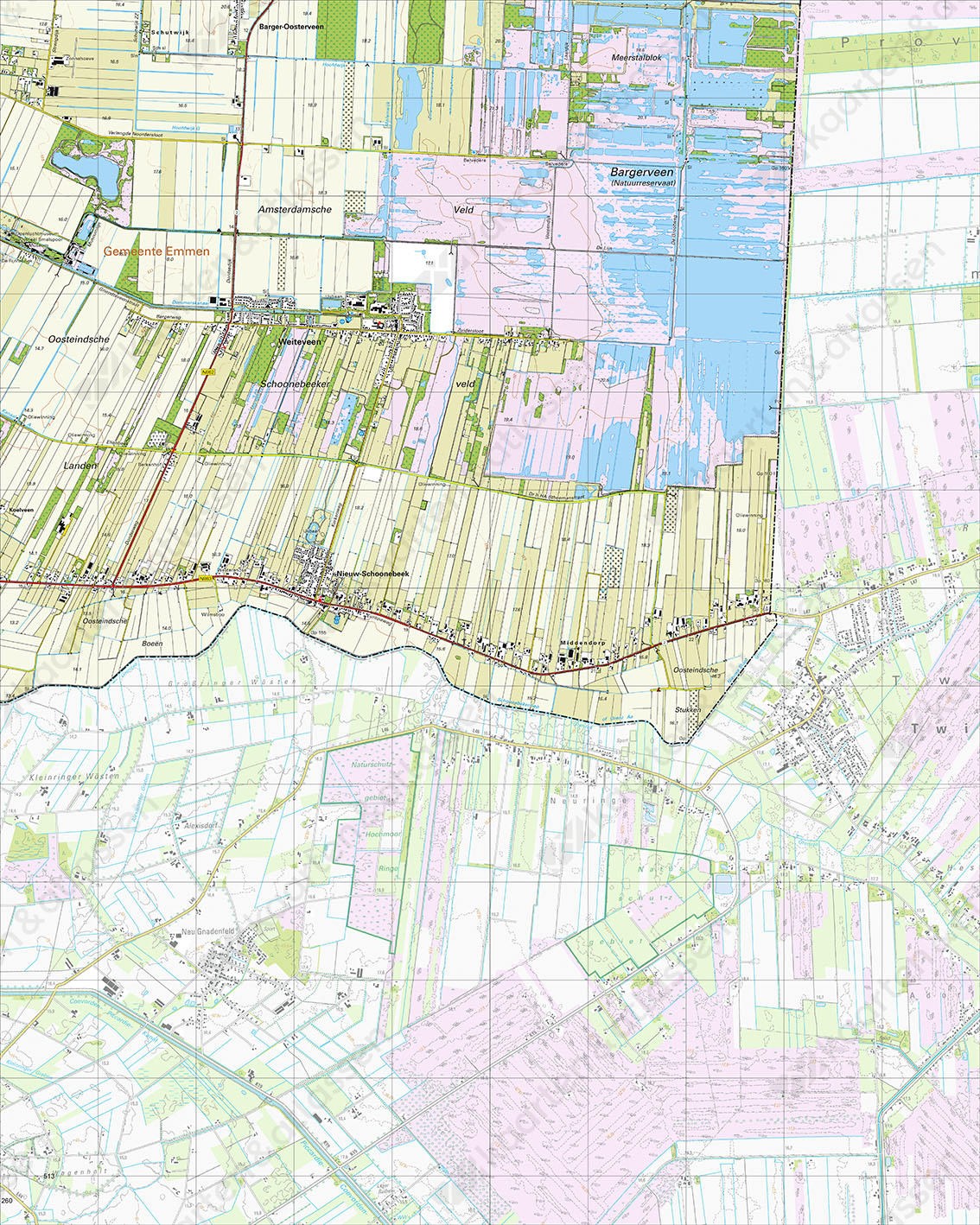 Digitale Topografische Kaart 23A Weiteveen