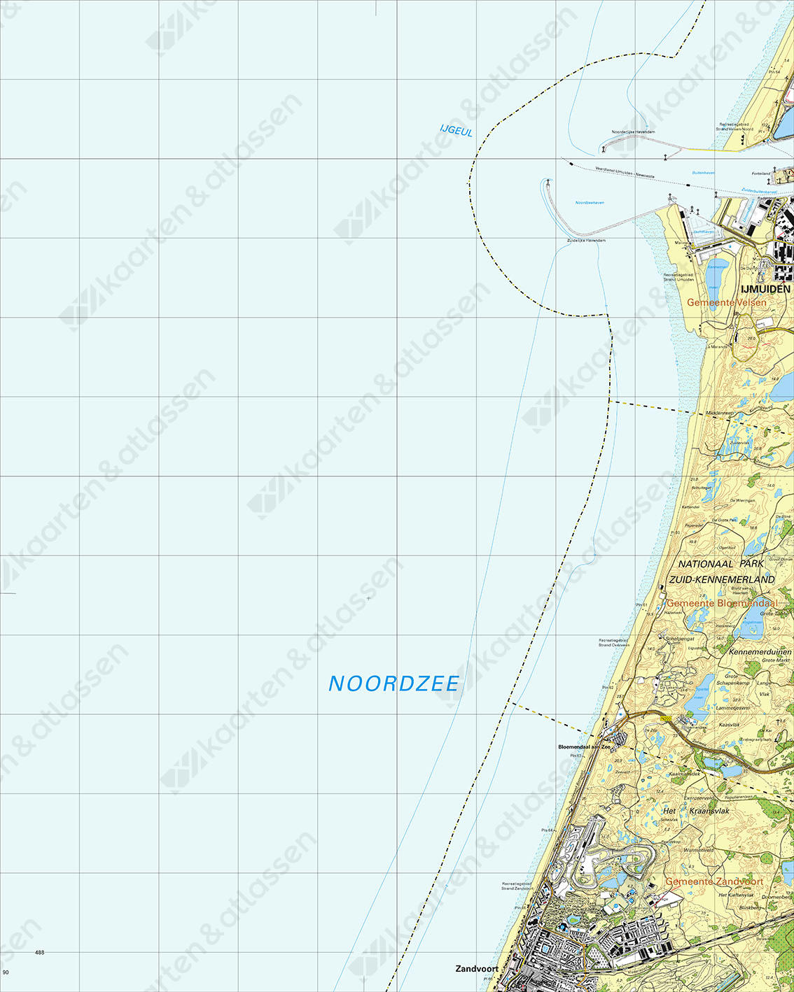 Digitale Topografische Kaart 24F Zandvoort 
