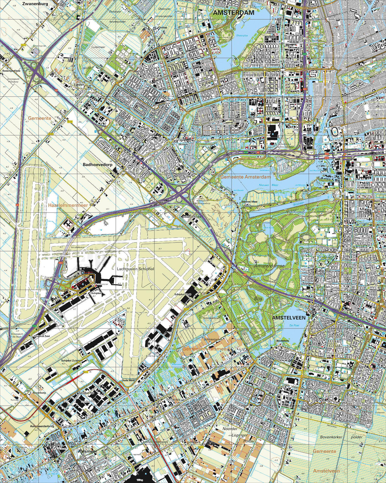 Topografische Kaart 25D Amstelveen Topografische Kaart 25D Amstelveen