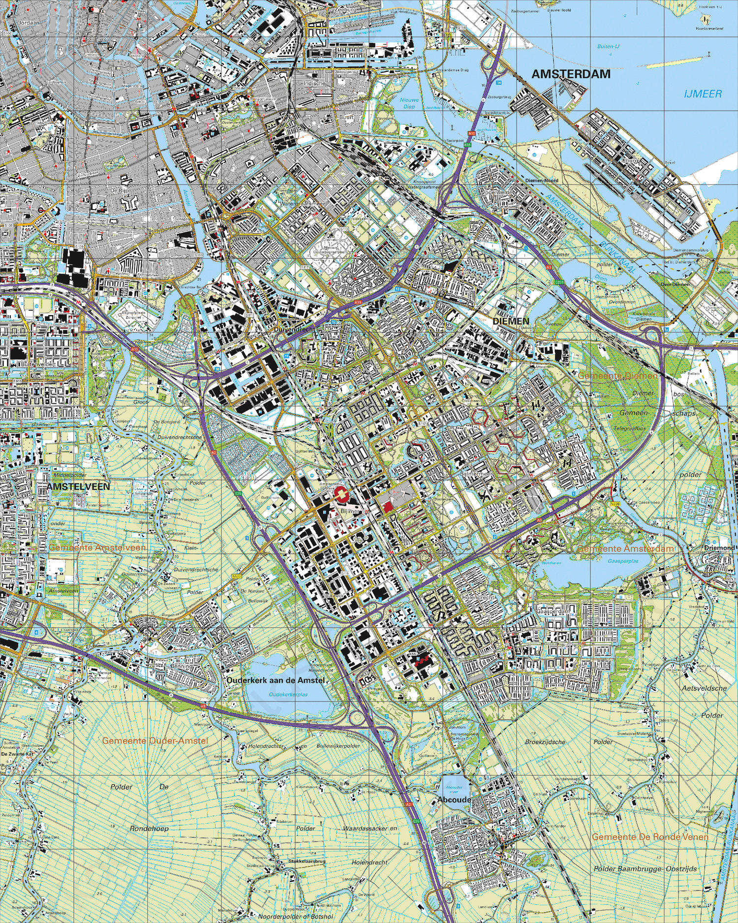 Topografische Kaart 25G Amsterdam Kaarten En Atlassen nl Topografische Kaart 25G Amsterdam Kaarten En Atlassen nl