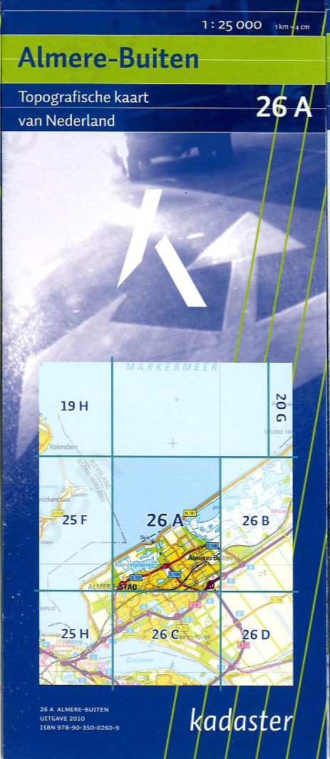 Digitale Topografische Kaart 26A Almere-Buiten