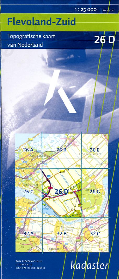 Digitale Topografische Kaart 26D Flevoland-Zuid
