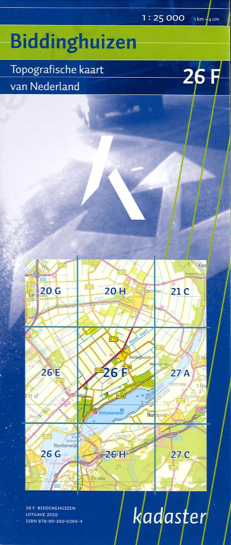 Digitale Topografische Kaart 26F Biddingshuizen